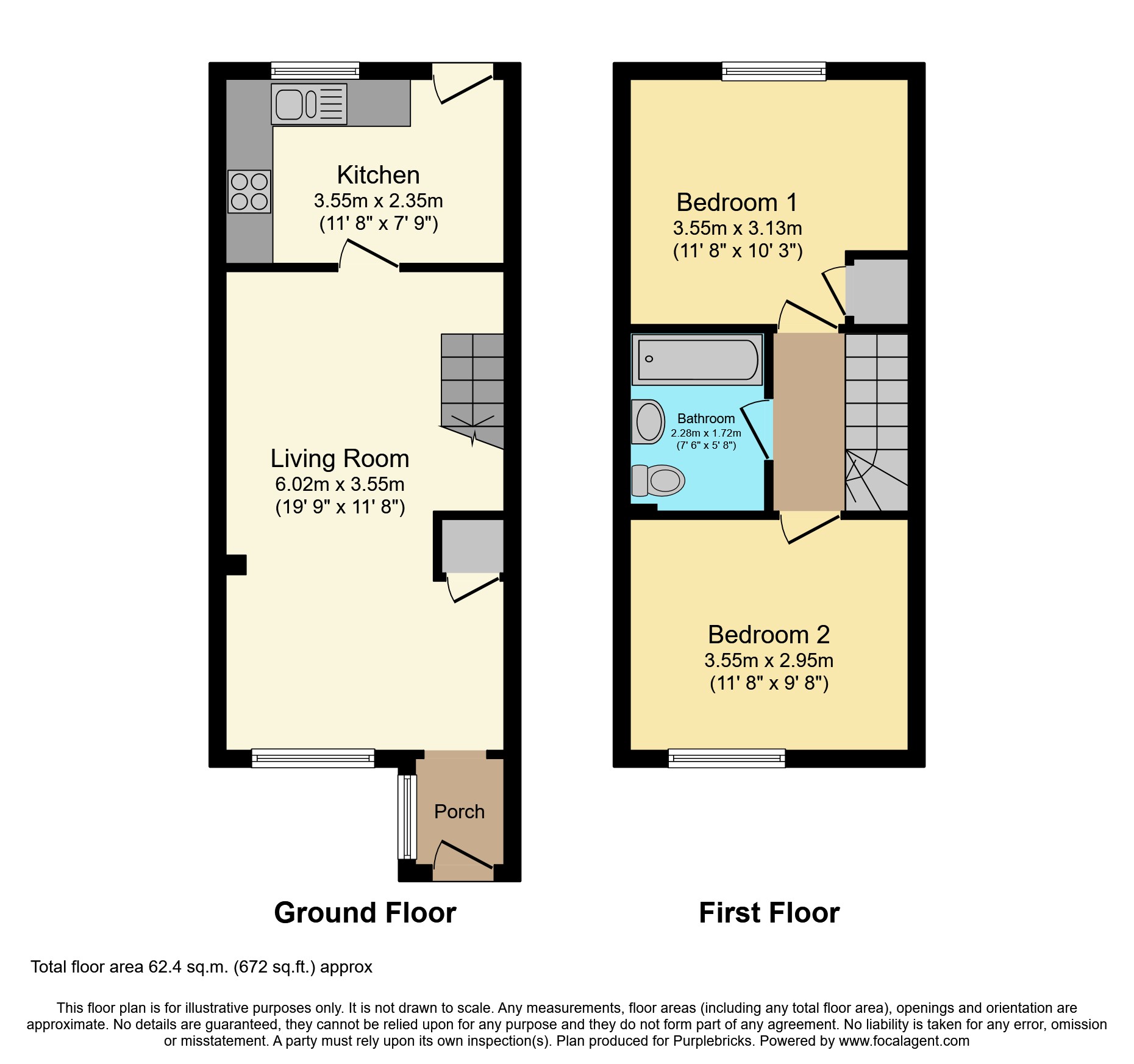 Balmoral Grove, Hucknall NG15, 2 bedroom terraced house for sale