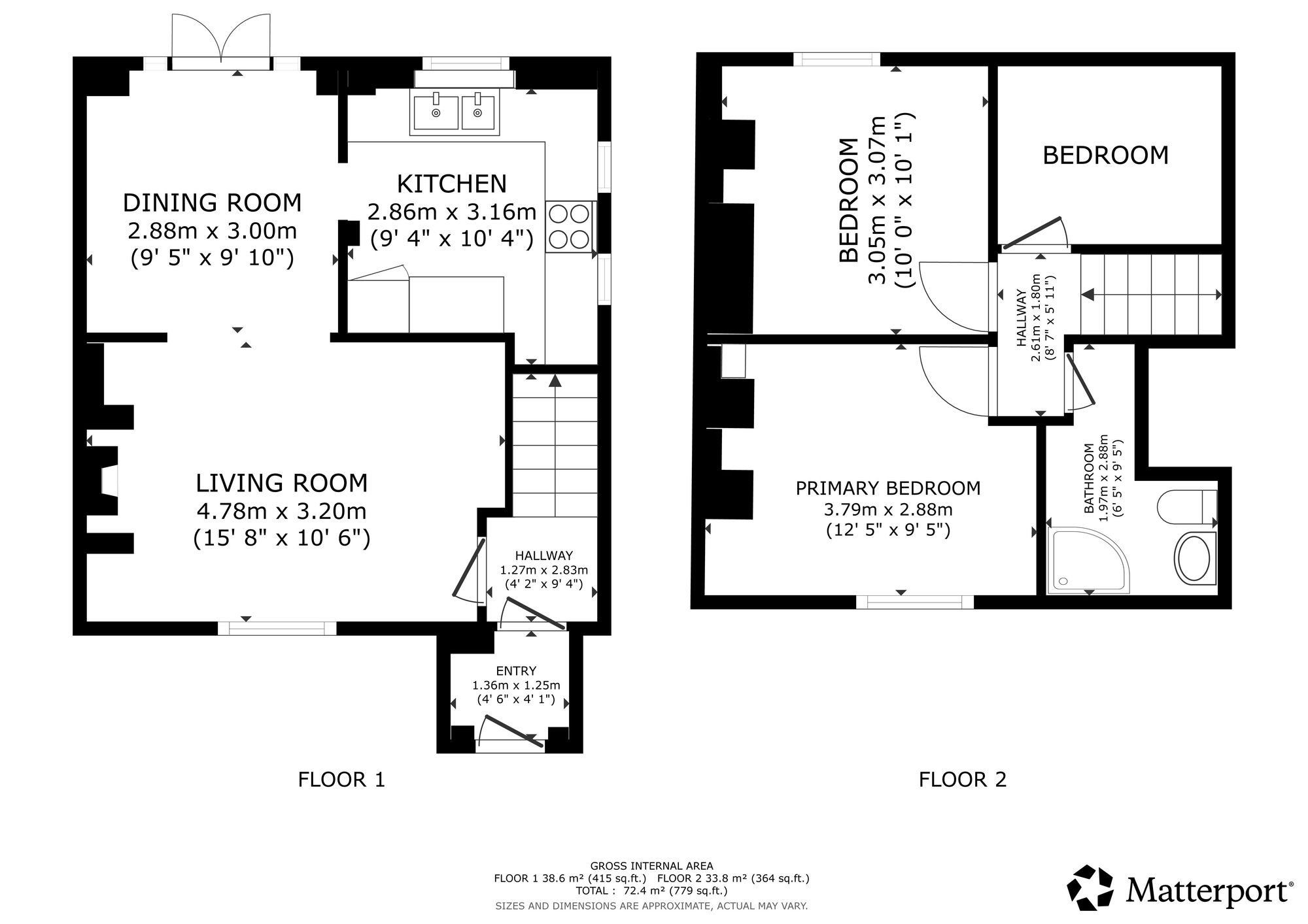28 Castle Drive, Hexham floorplan
