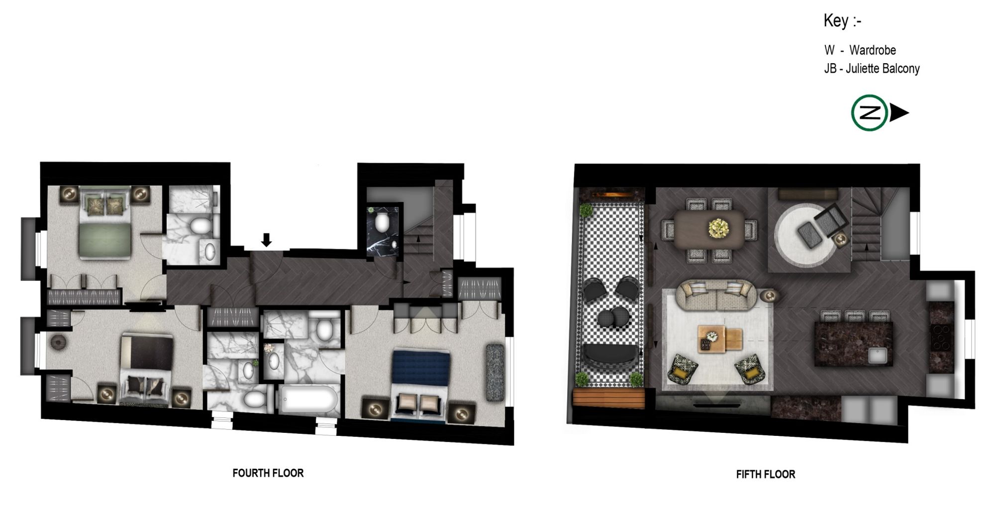 12 West Penthouse, London floorplan