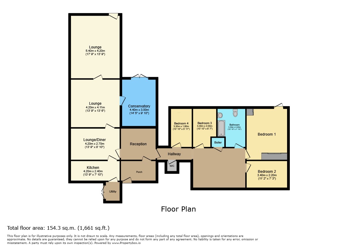 Mead Wyke Lane, Wyke Lane, Farndon floorplan