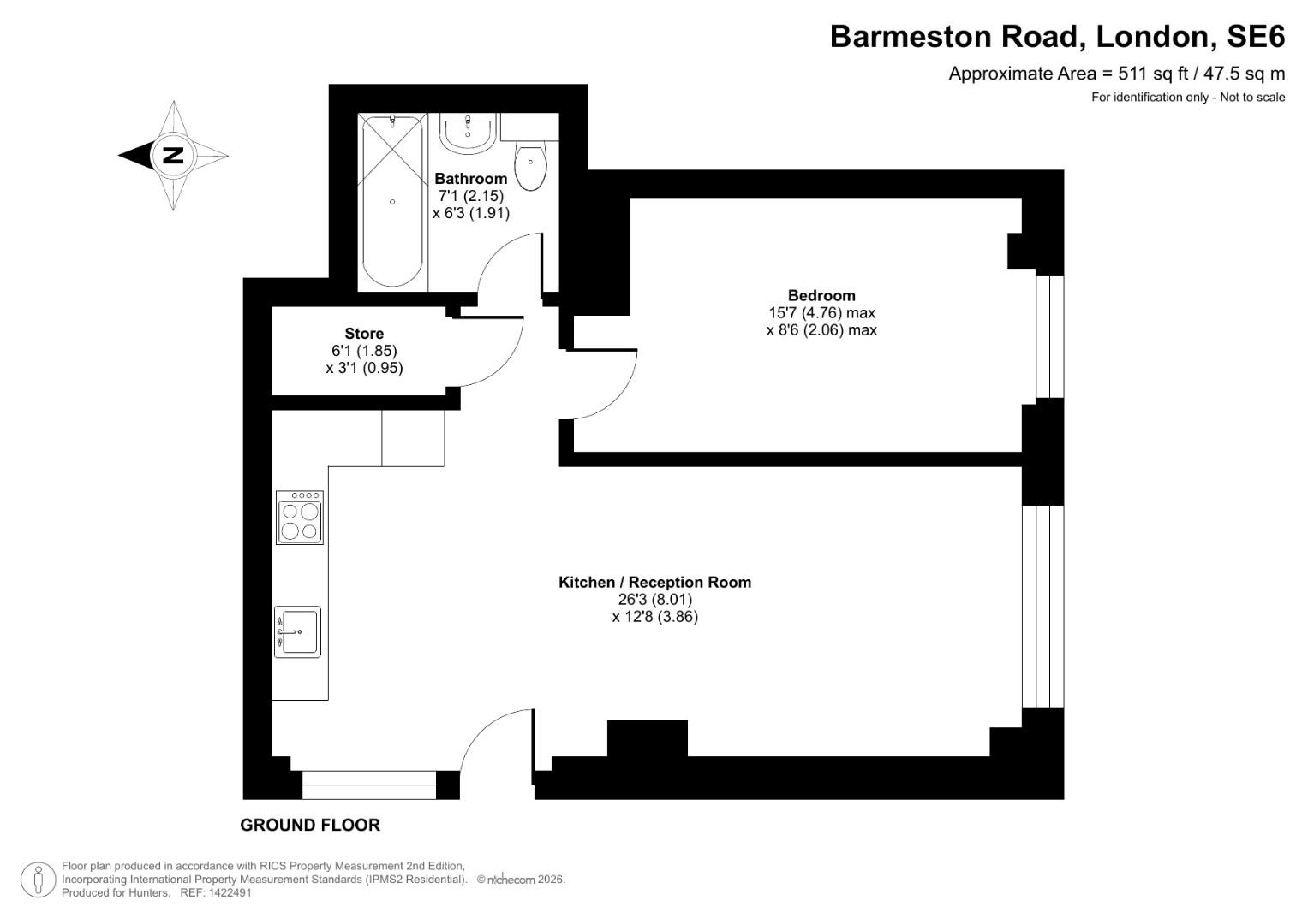 Flat 4, Talent Factory Apartments, 8-12 Barmeston Road, London floorplan
