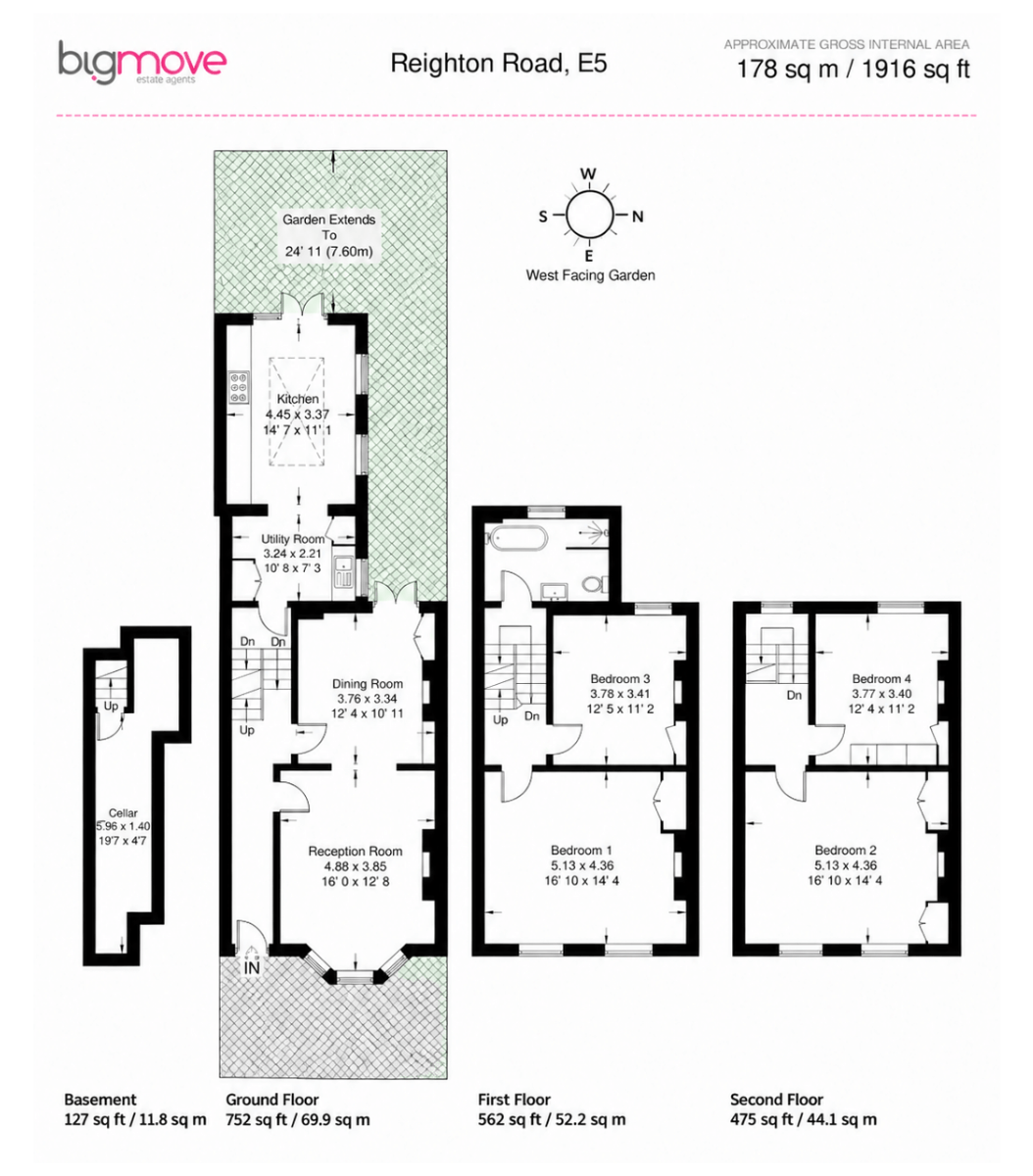 41 REIGHTON ROAD, LONDON floorplan
