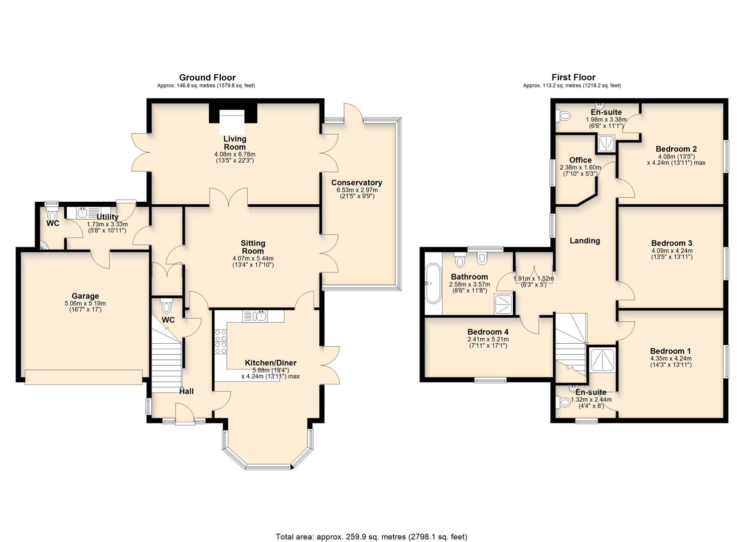 The Brambles, Kings Coughton Lane, Kings Coughton floorplan