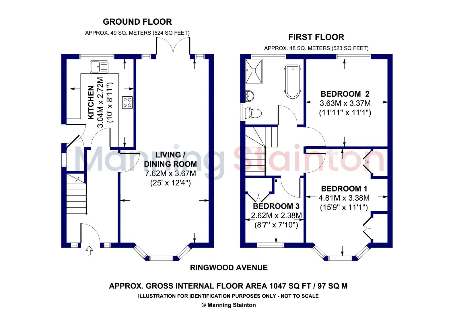 45, Ringwood Avenue, West Yorkshire floorplan
