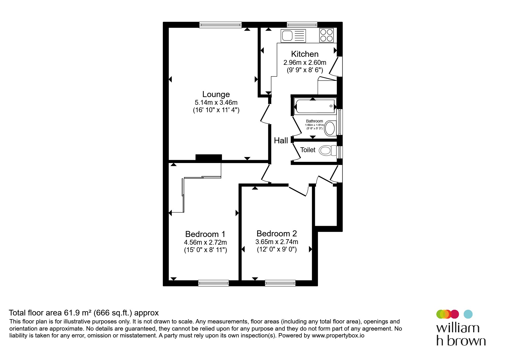 20, Kelvedon Close, Chelmsford floorplan