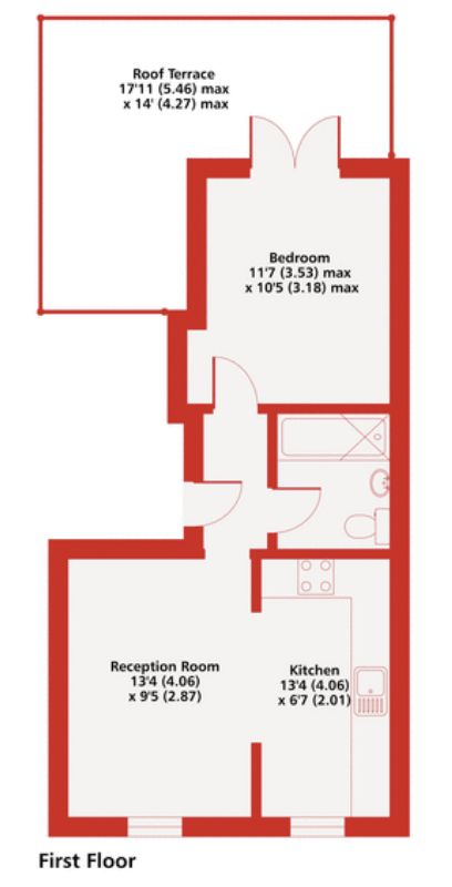 428, Edgware Road, London floorplan