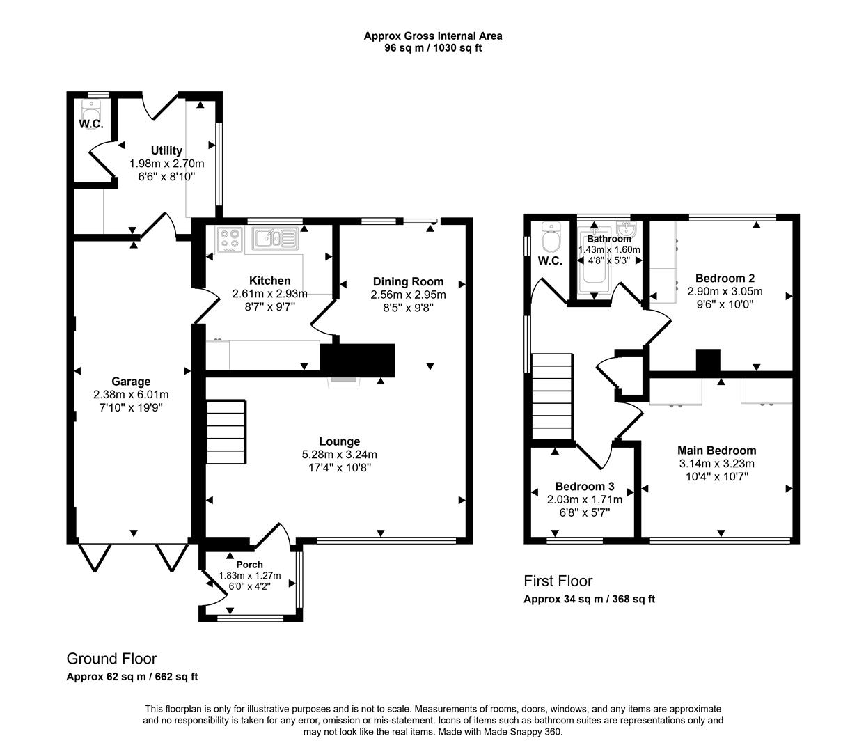 118, Buckingham Grove, Kingswinford floorplan