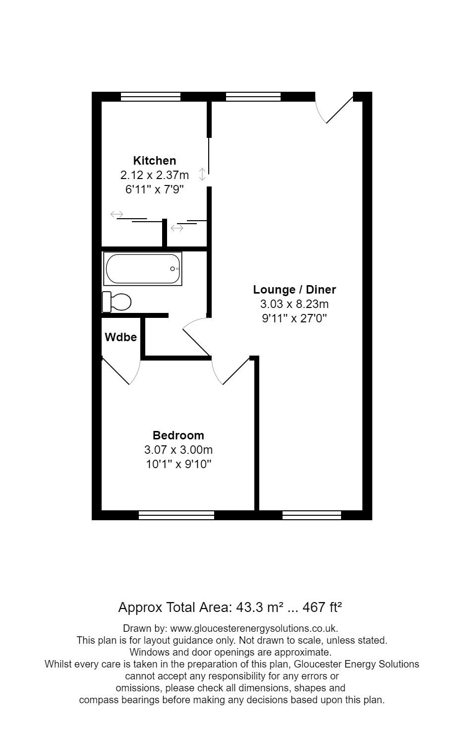 Sussex Gardens, Hucclecote, Gloucester GL3, 1 bedroom property for sale