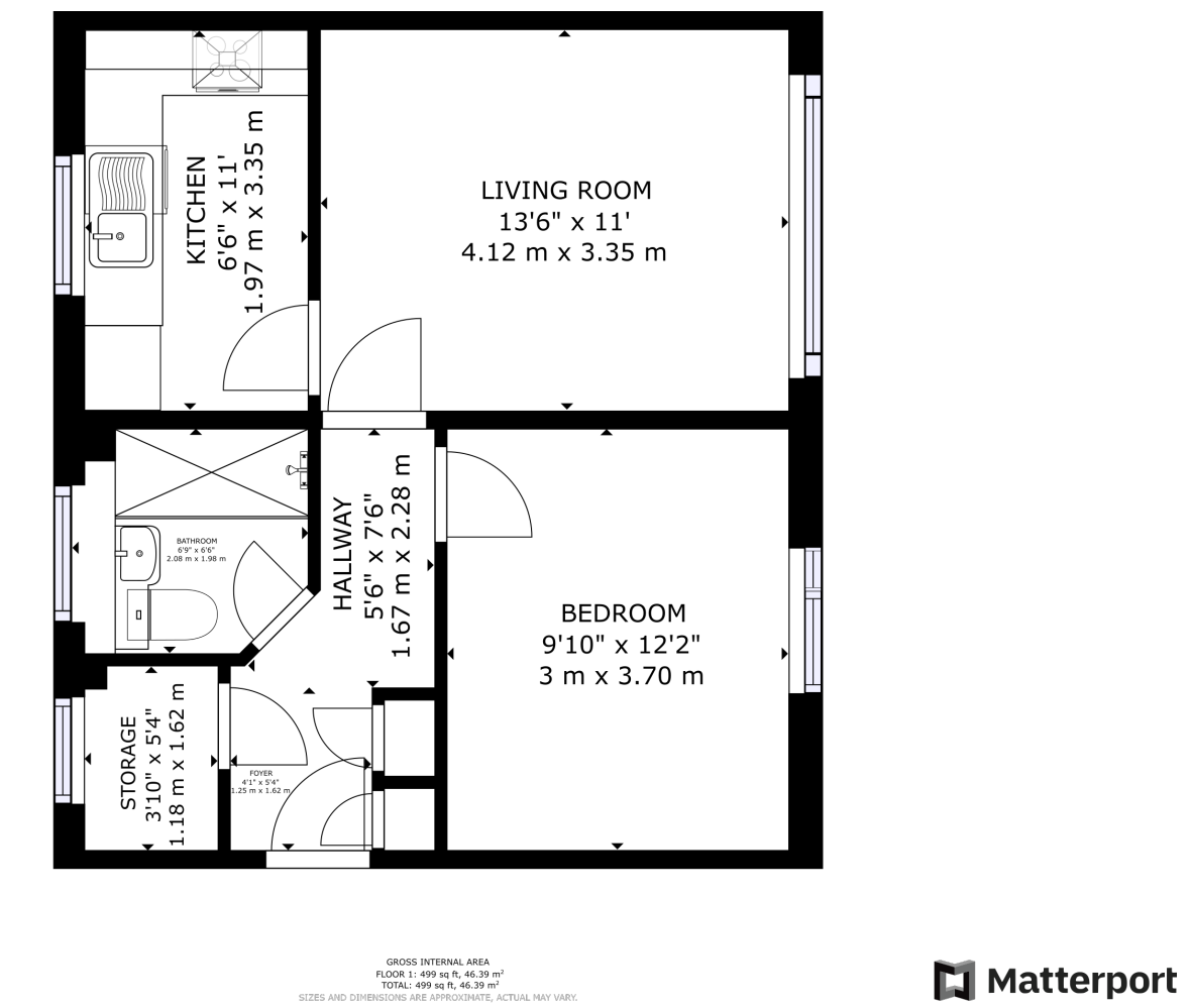 Parkgrove Avenue, Giffnock, East Renfrewshire G46, 1 bedroom flat for