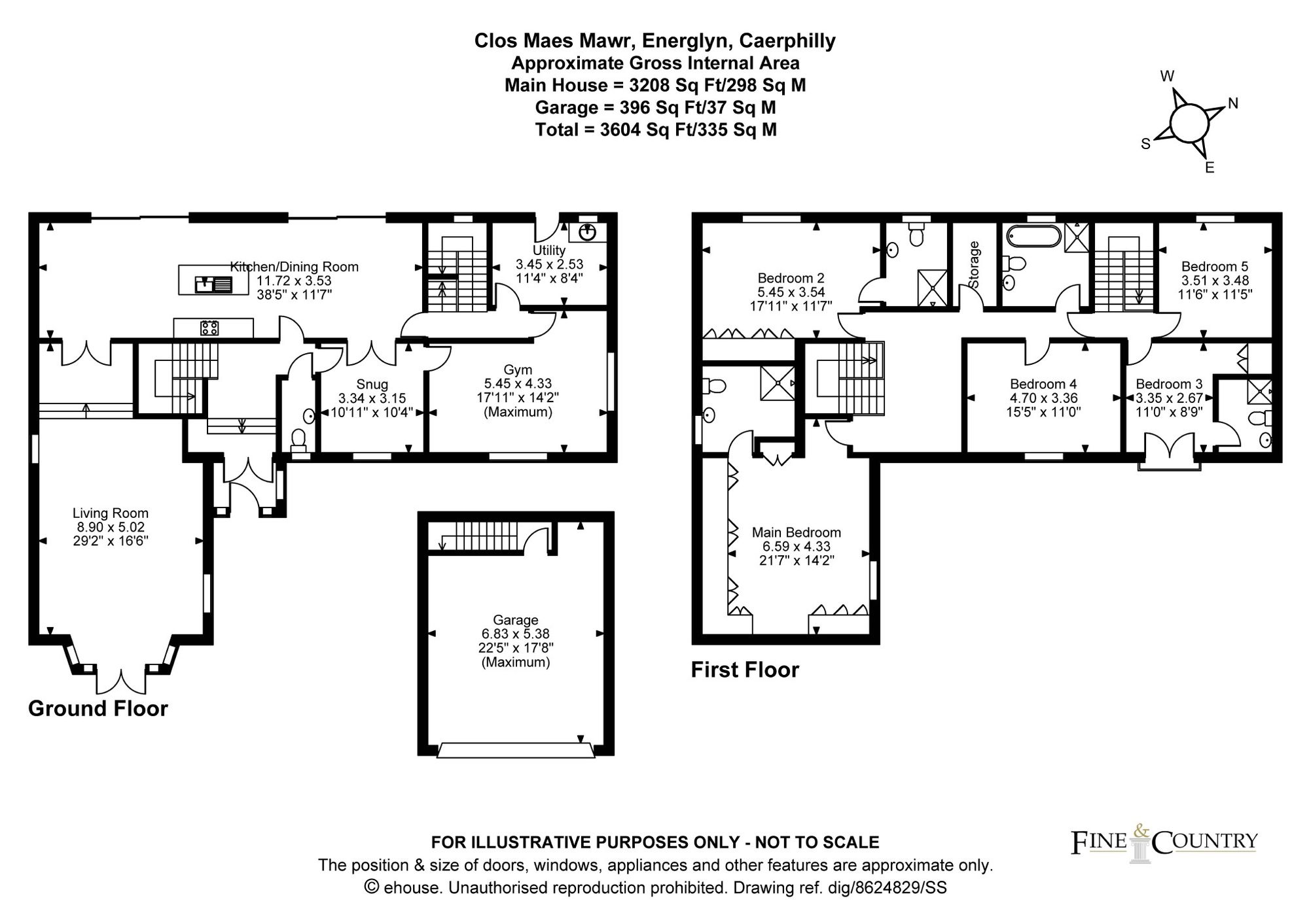 6, Clos Maes Mawr, Energlyn, CF83 floorplan