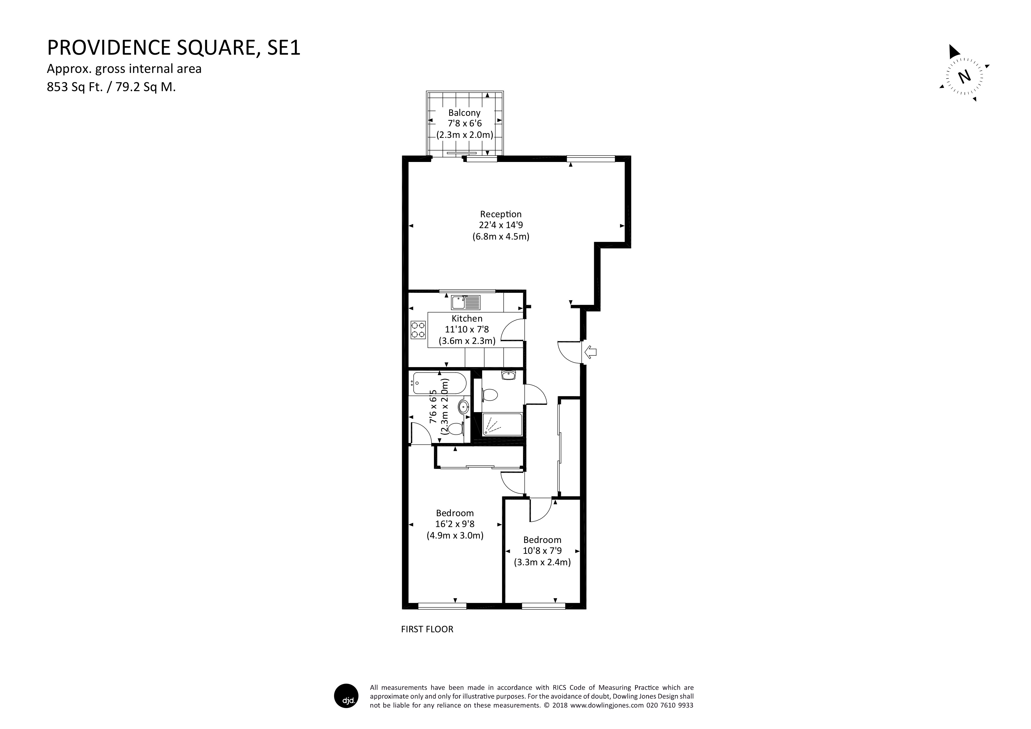 2 Bedrooms Flat to rent in Providence Square, London SE1