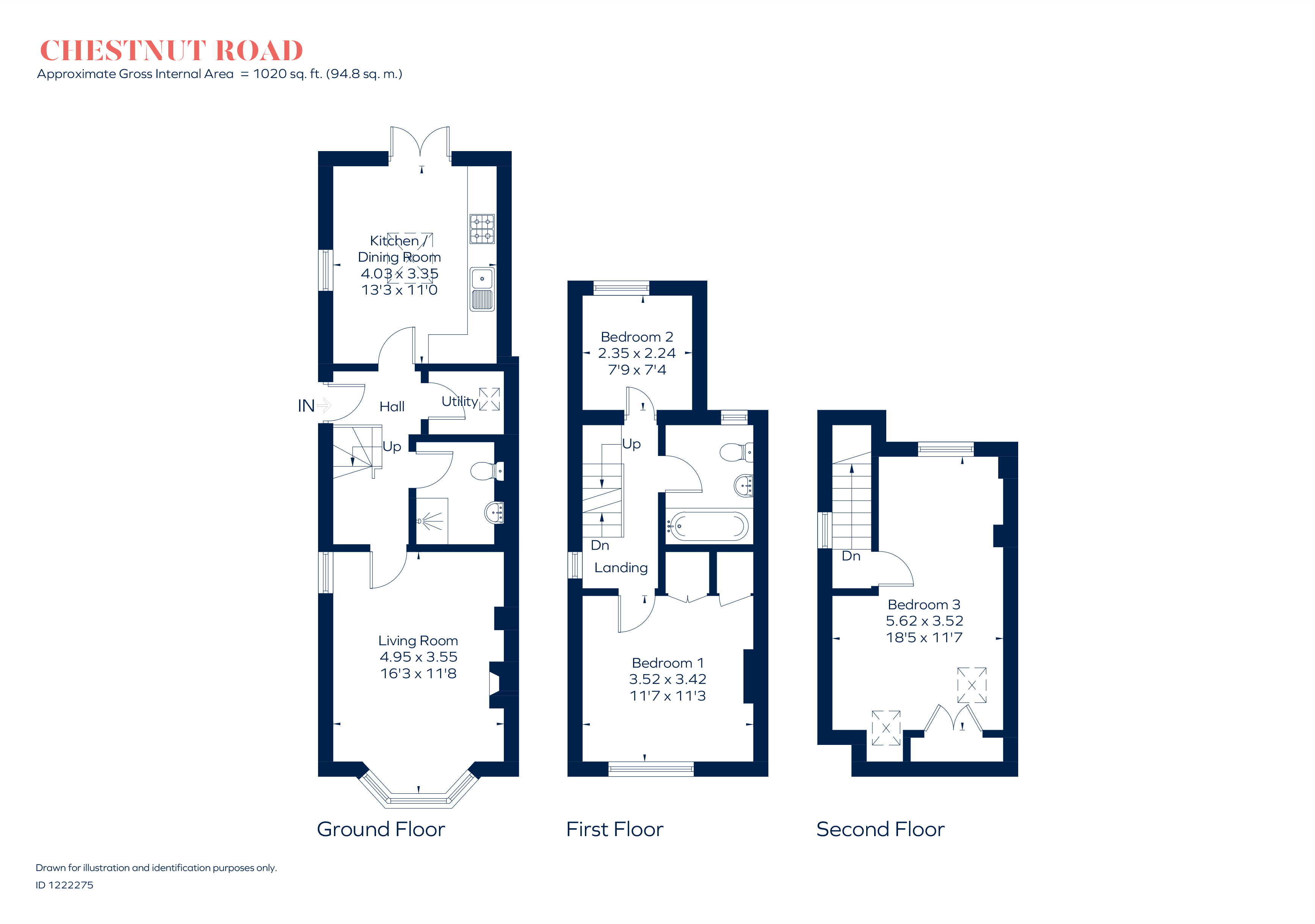 18, Chestnut Road, Twickenham floorplan