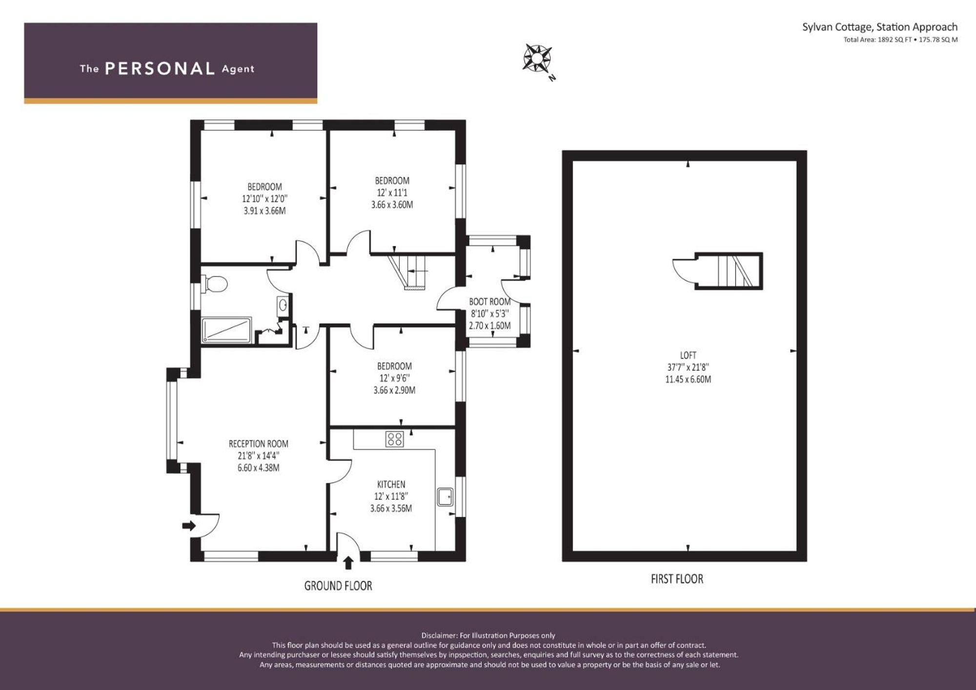 1 Sylvan Cottages, Tadworth floorplan