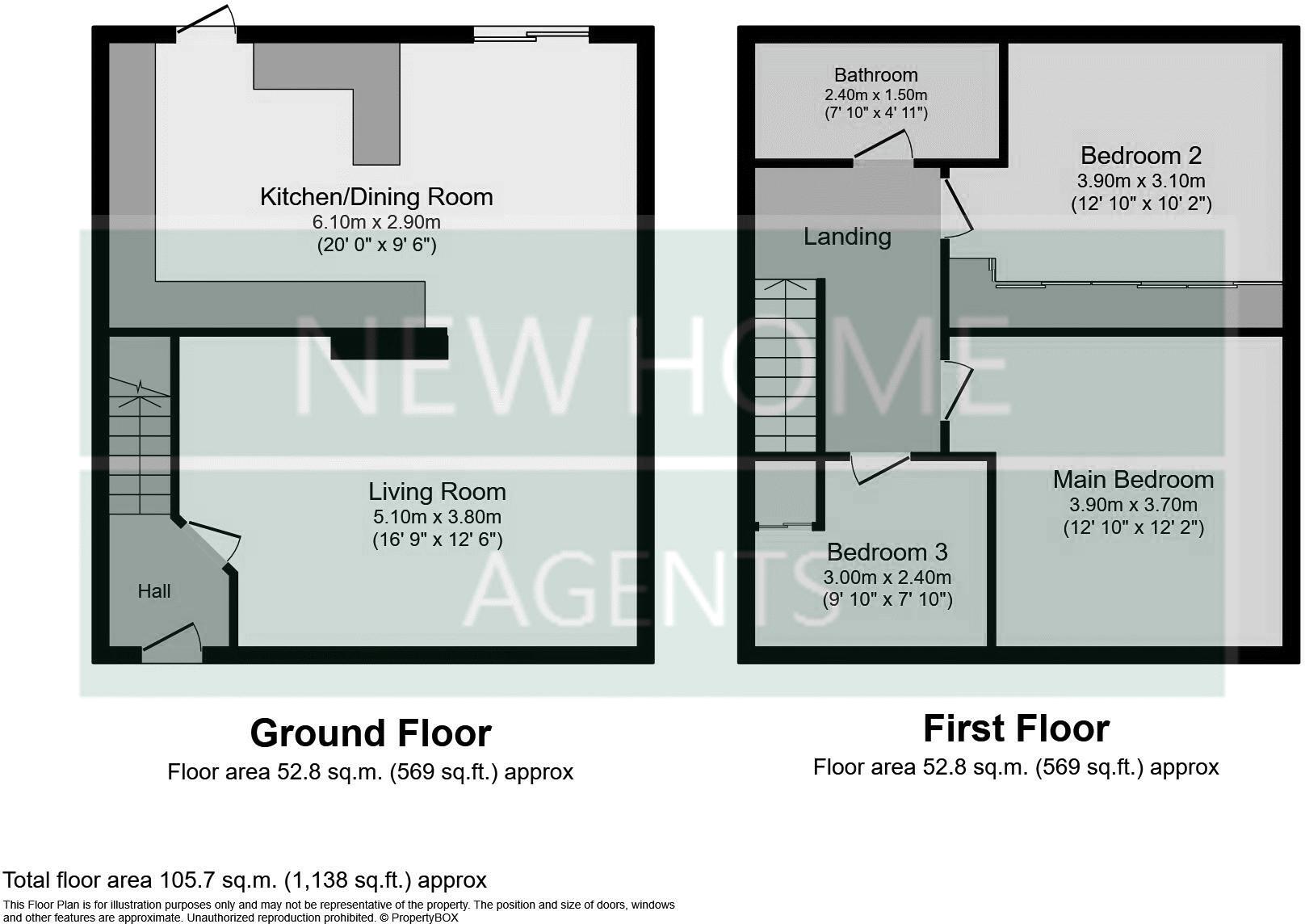 140, Hexham Avenue, Hebburn floorplan