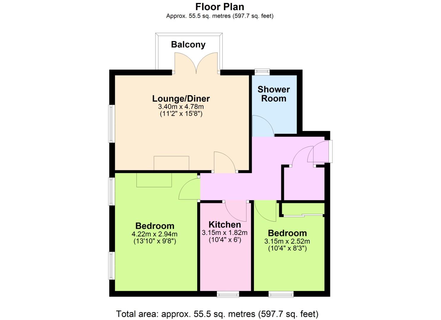 19 Rutland Court, New Church Road, Hove floorplan