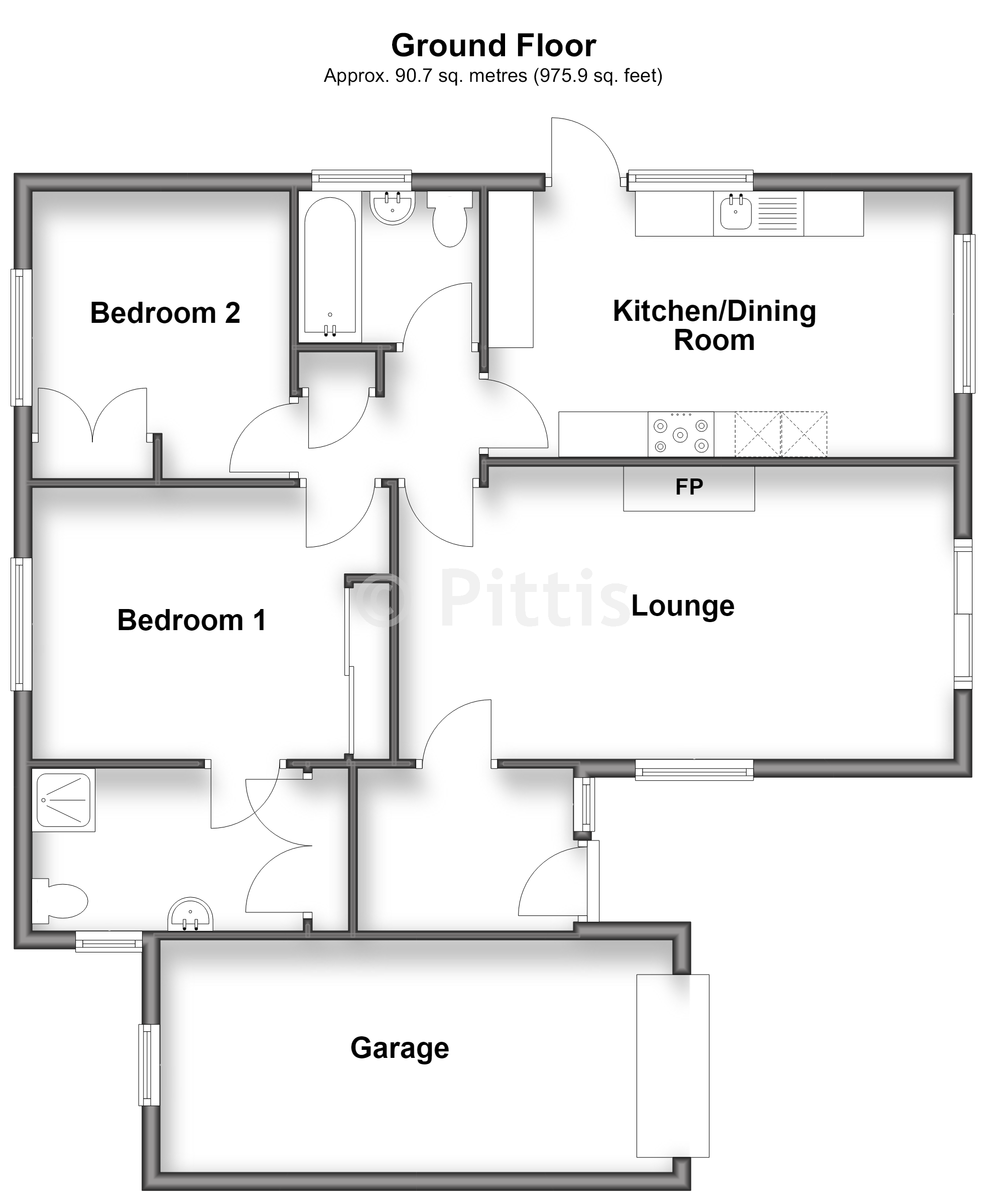 9, Kestrel Close, Sandown floorplan