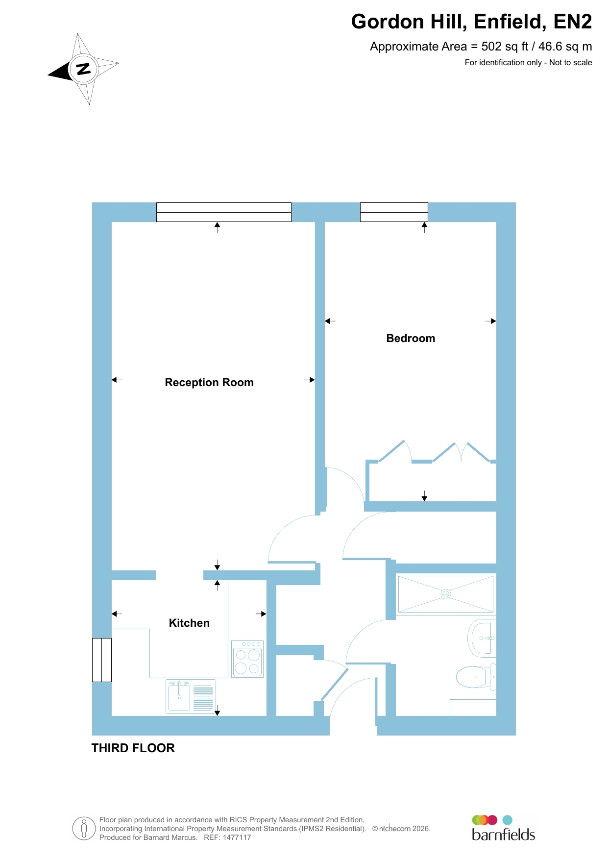 31, Borrowdale Court, Gordon Hill, Enfield floorplan
