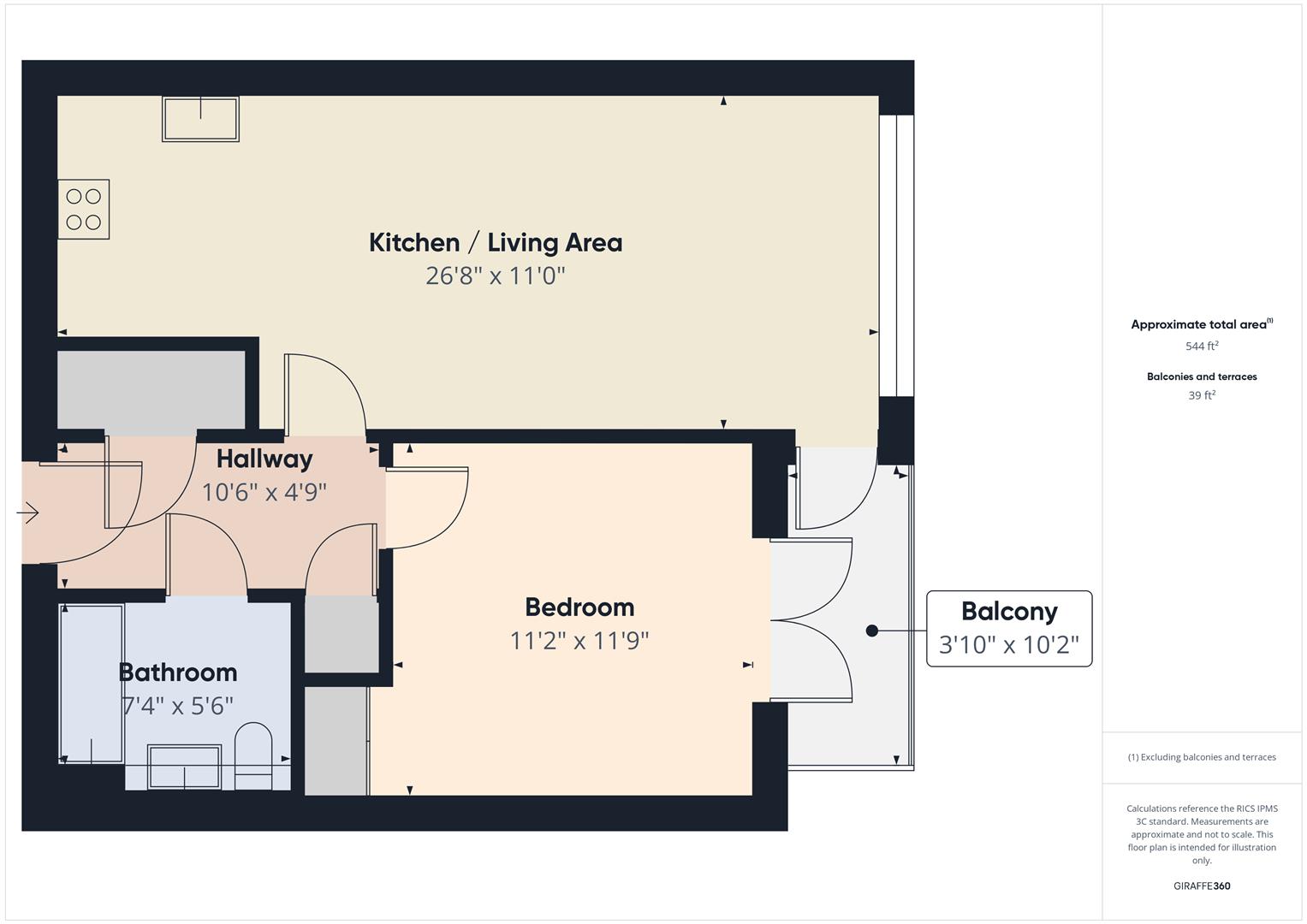 Palmitine House, 90 York Road, London floorplan