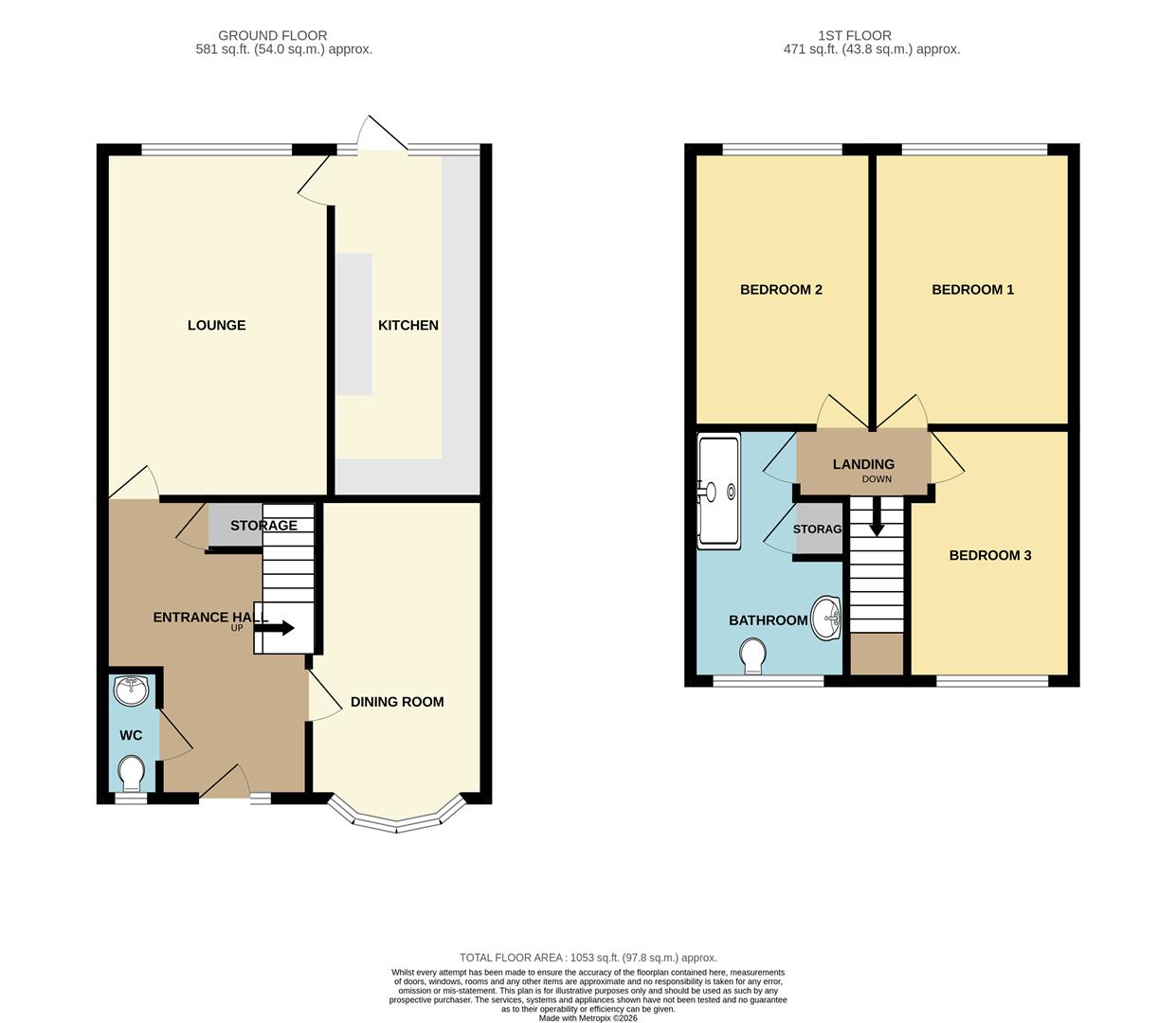 37, Ulting Way, Wickford floorplan