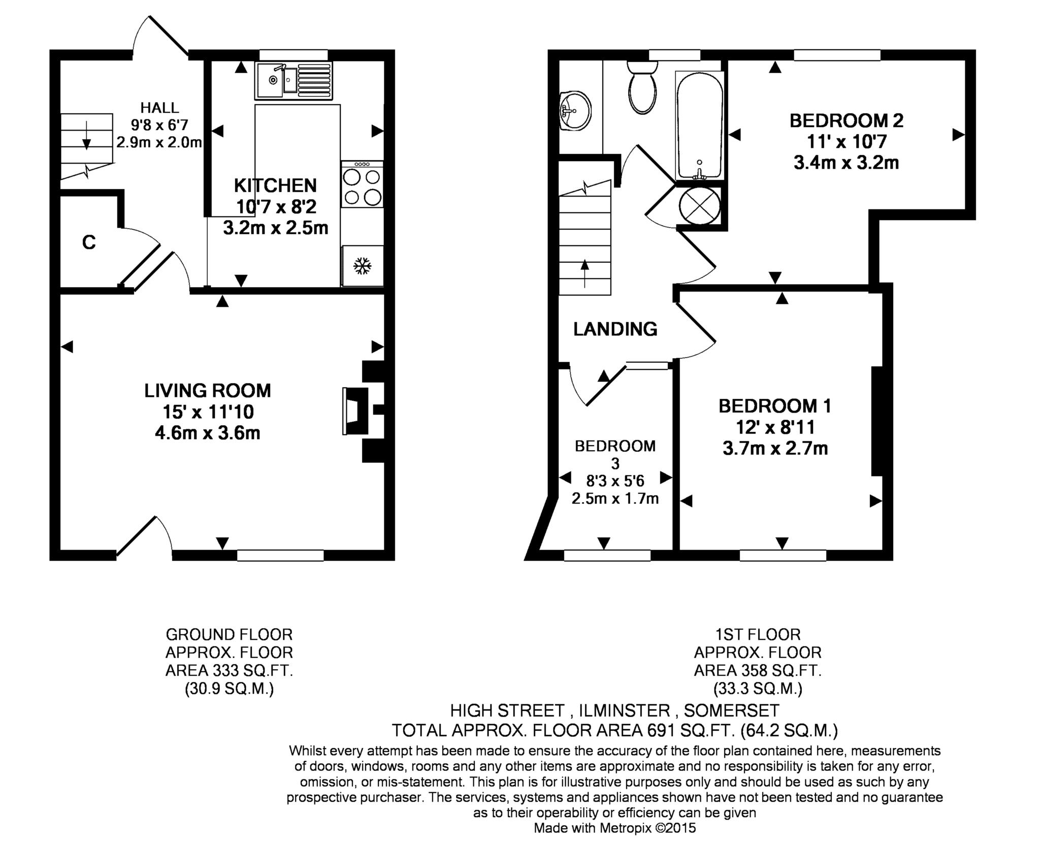 3 Bedrooms  to rent in High Street, Ilminster TA19