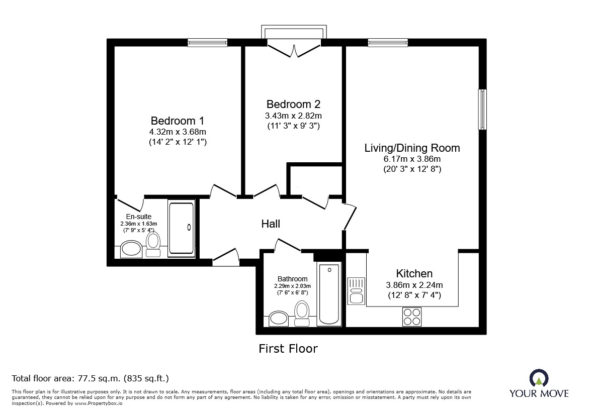3 Garricks Court,, Gold Furlong, Bedford floorplan