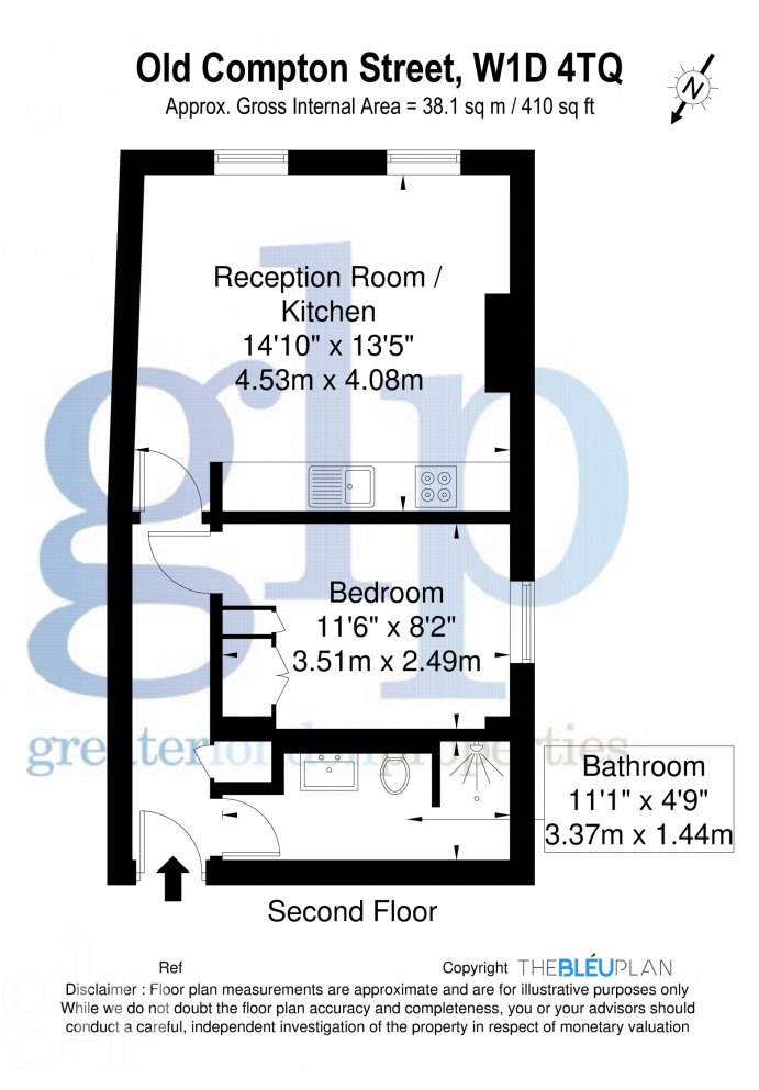 12  Flat 7, Old Compton Street, London floorplan