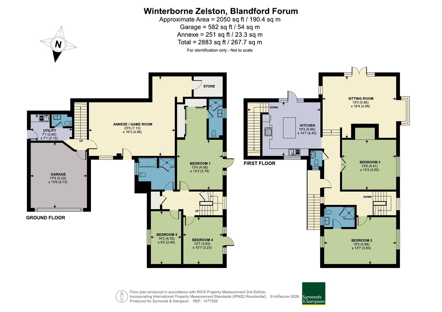 Fair Views, Winterborne Zelston, Blandford Forum floorplan