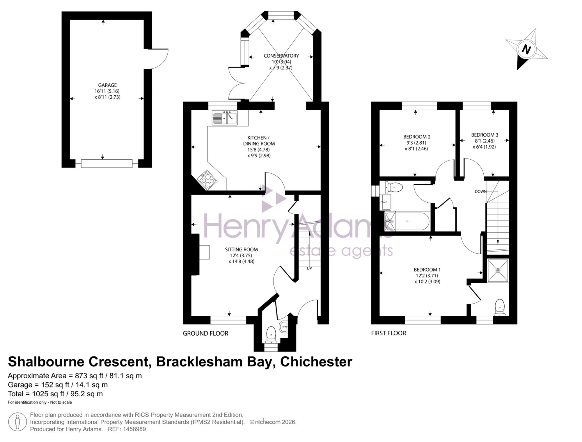 34, Shalbourne Crescent, Bracklesham Bay, PO20 floorplan