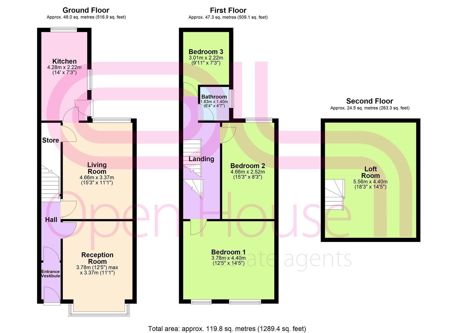 Waverley Road, Bolton floorplan