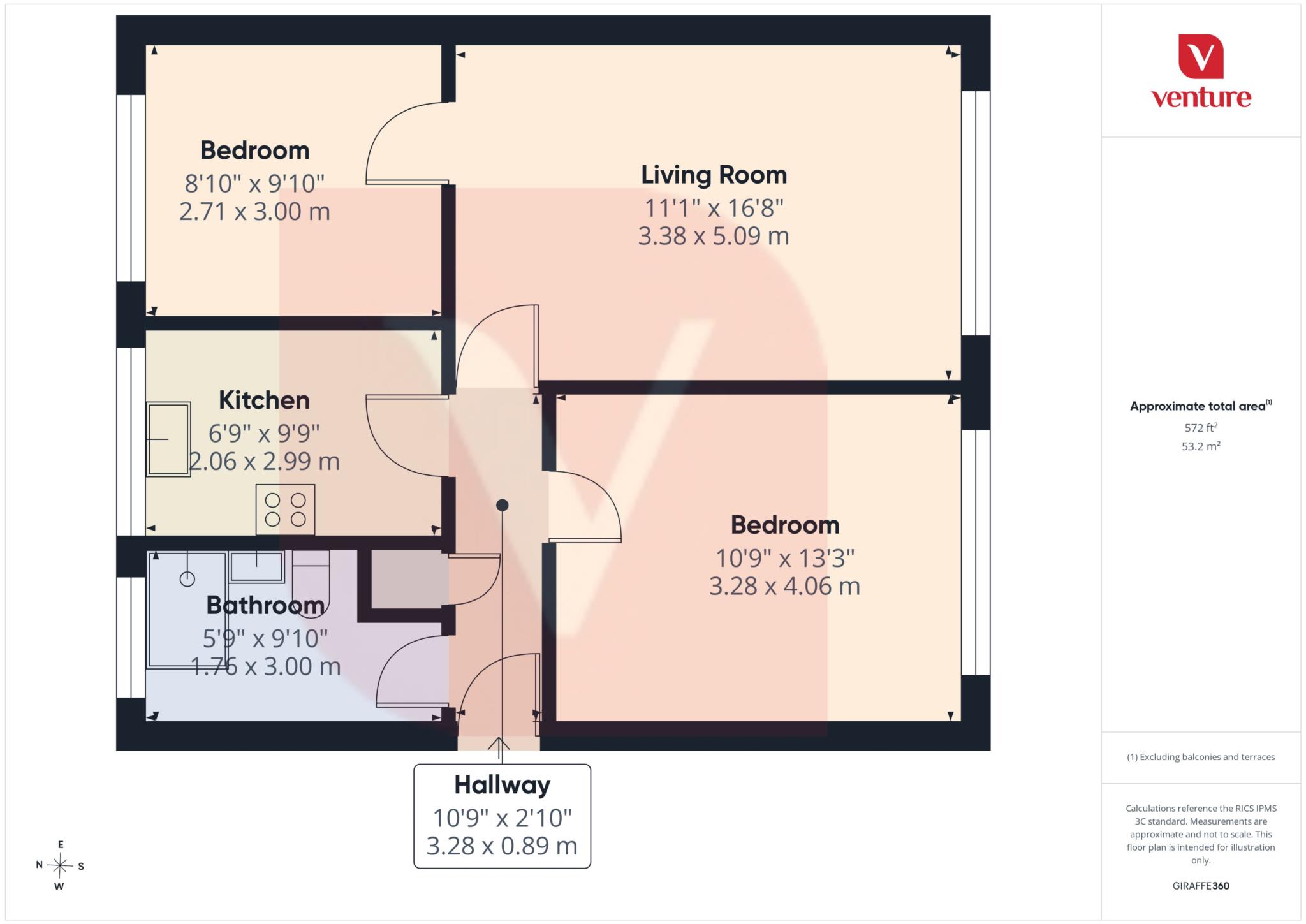 12, James Court, Luton floorplan