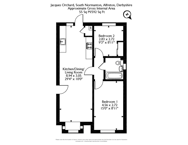 12, Jacques Orchard, Alfreton floorplan