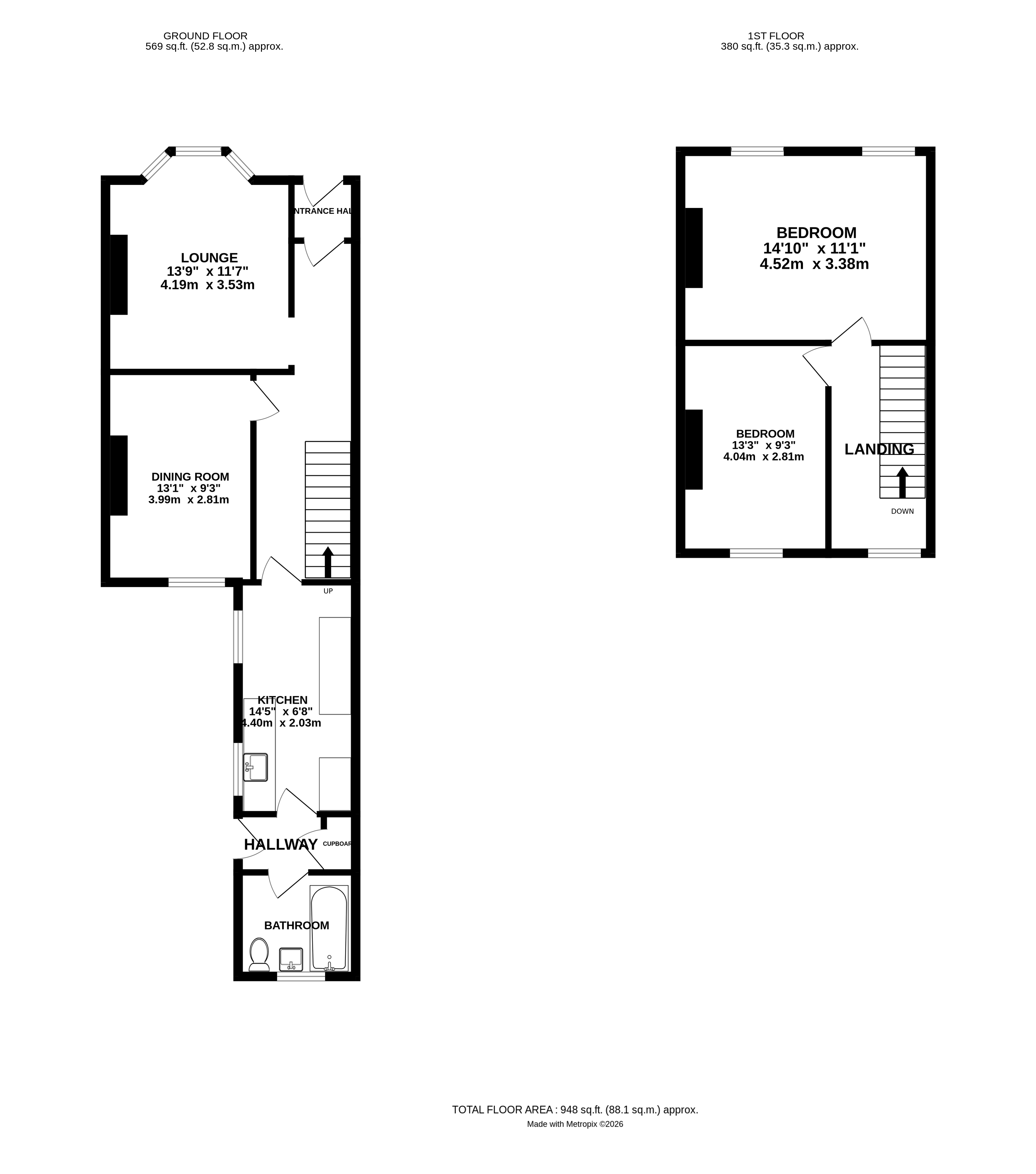 3, Tavy Road, Cornwall floorplan