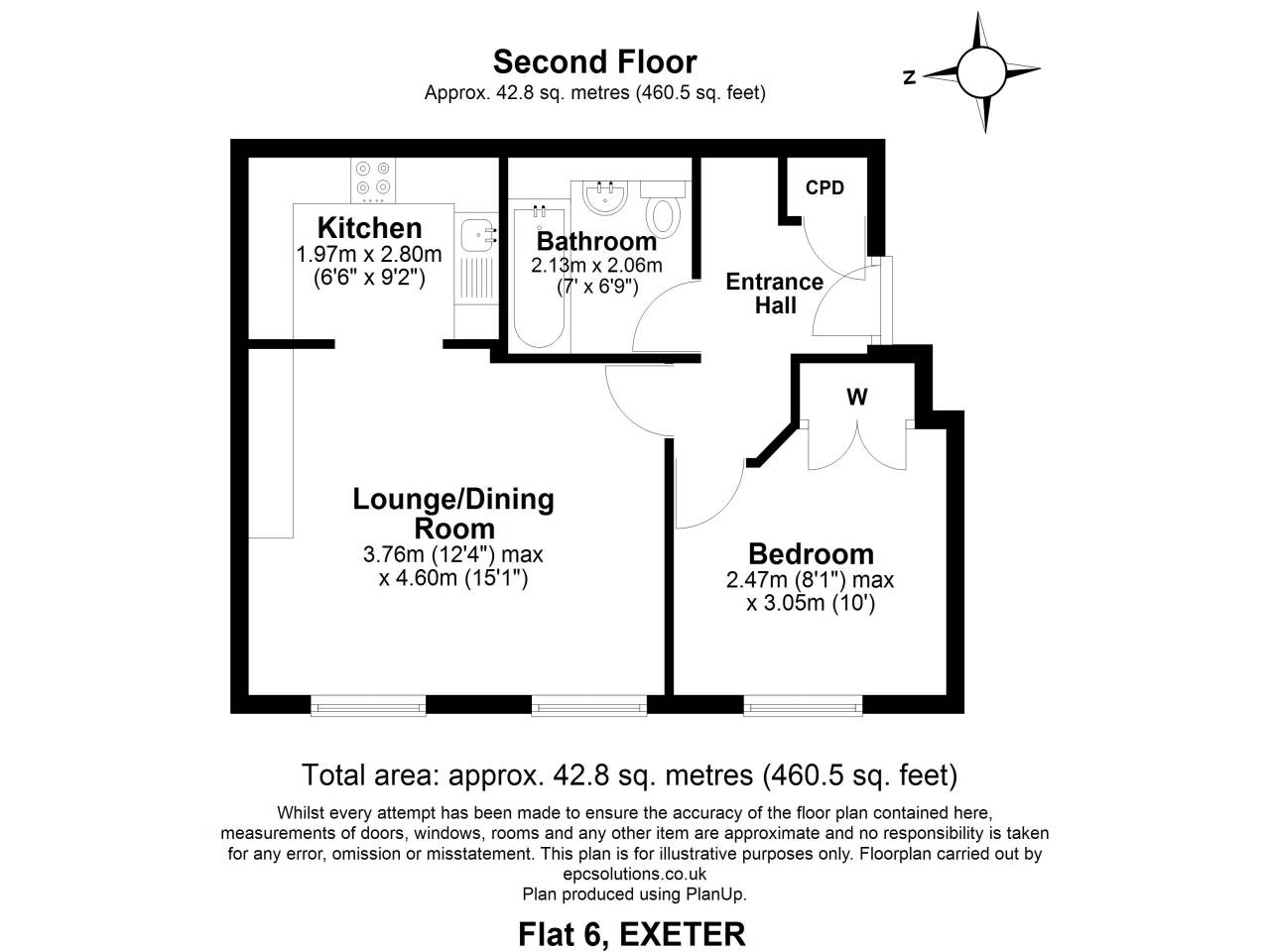 Victoria Park Road, Exeter floorplan