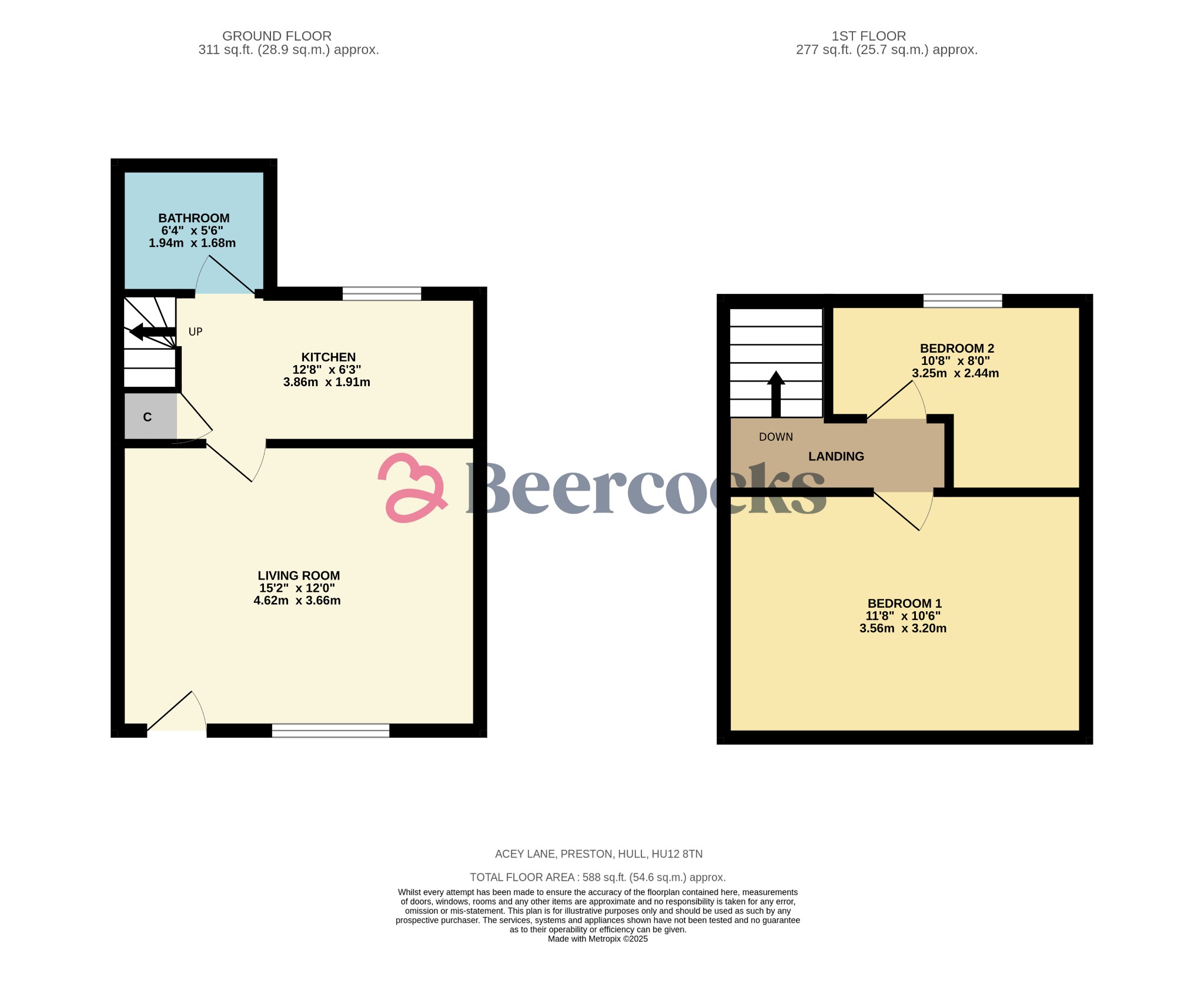 3, Acey Lane, Hull floorplan