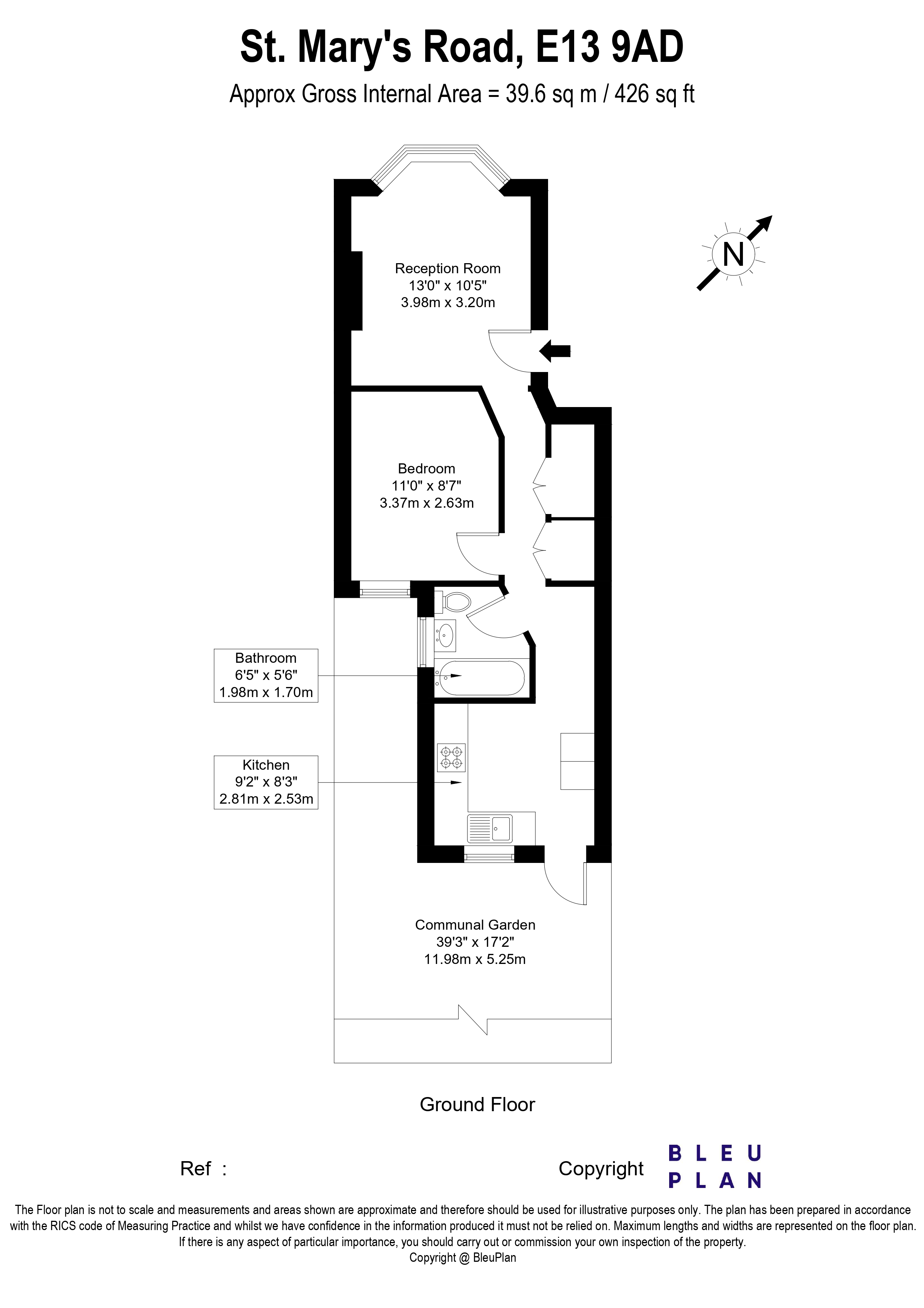 76a St Marys, Plaistow, London floorplan