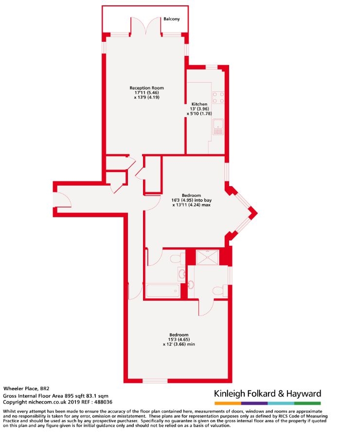 10 Maxim Apartments, 2, Wheeler Place, Kent floorplan