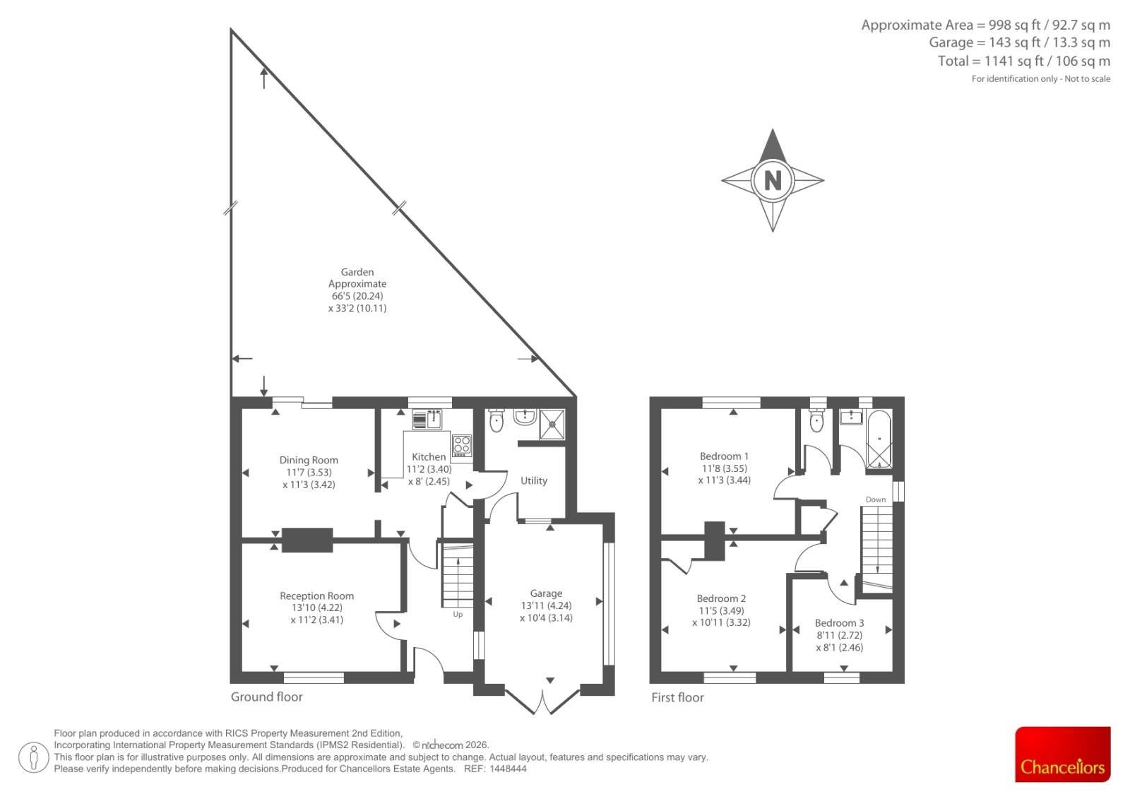 18, Hawkins Way, Abingdon floorplan
