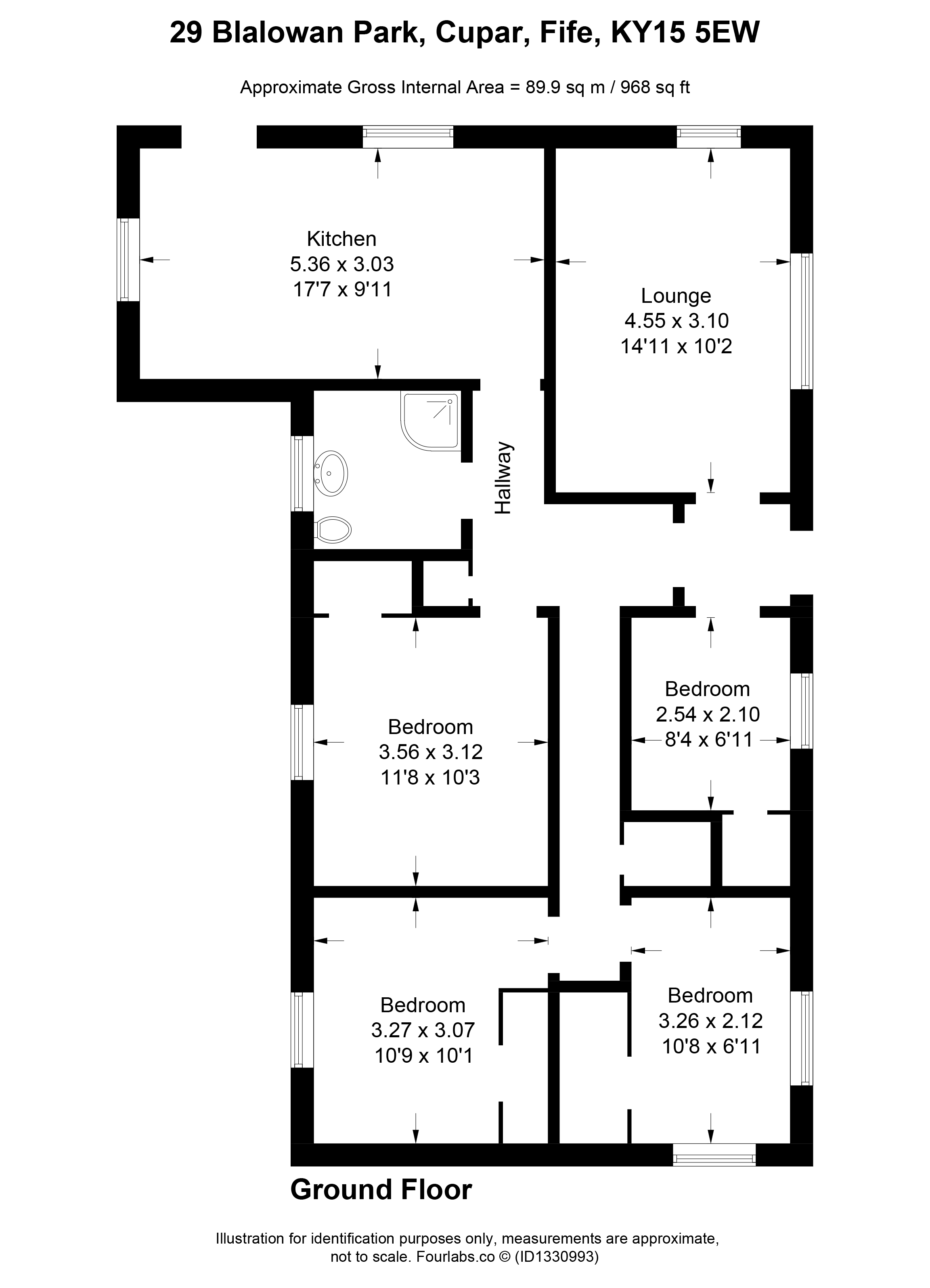29, Blalowan Park, Cupar floorplan