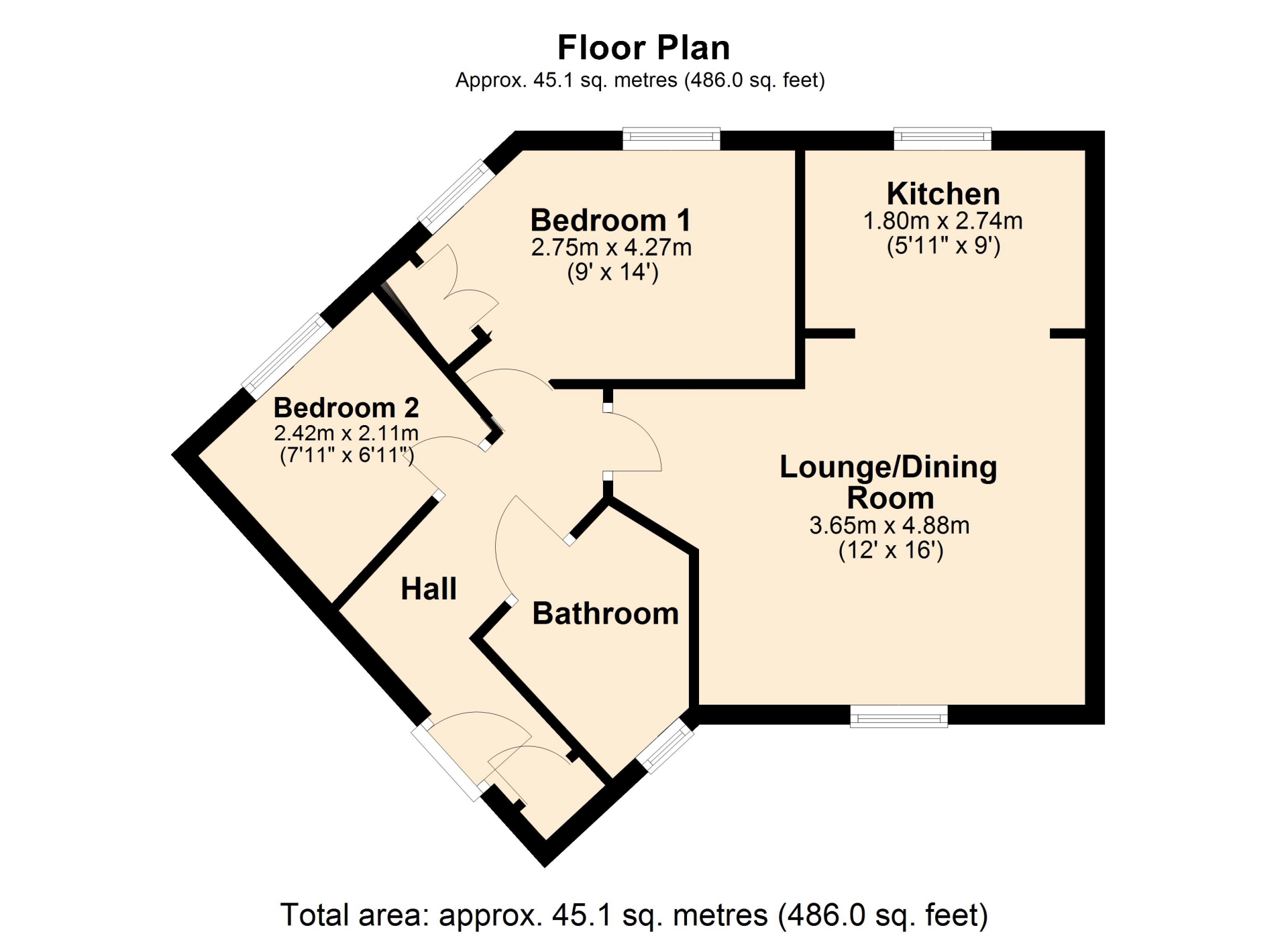 76, Howards Way, Northampton floorplan