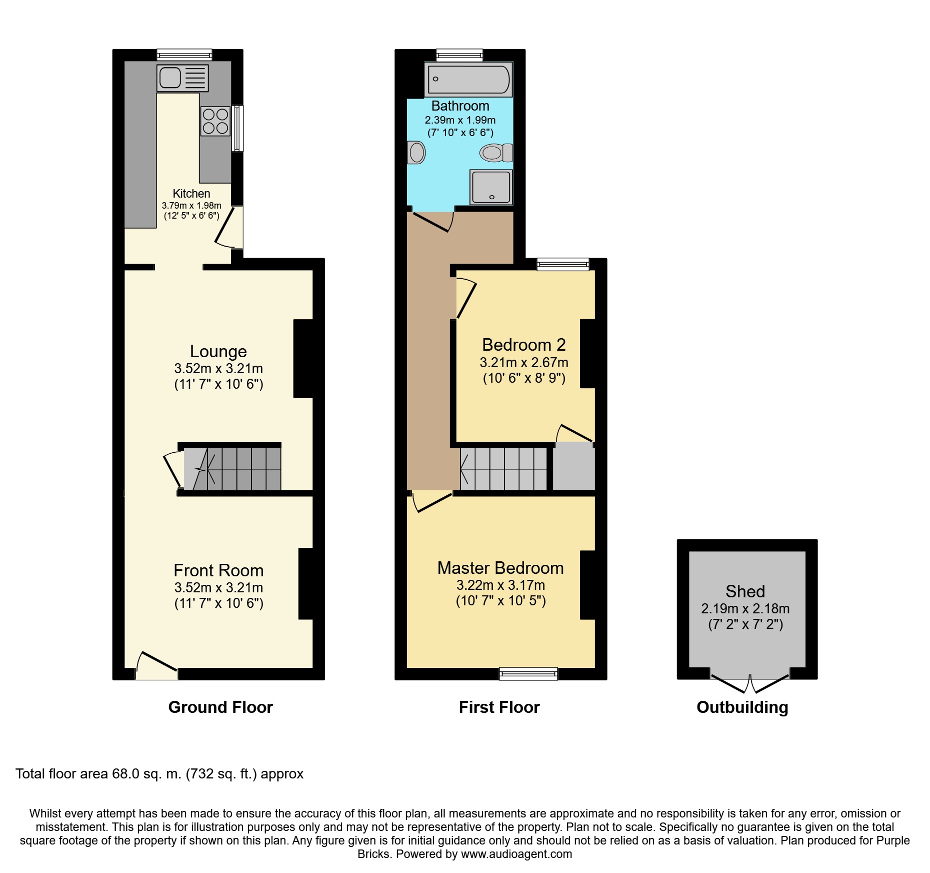 2 Bedrooms Terraced house for sale in Hedley Road, St. Albans AL1