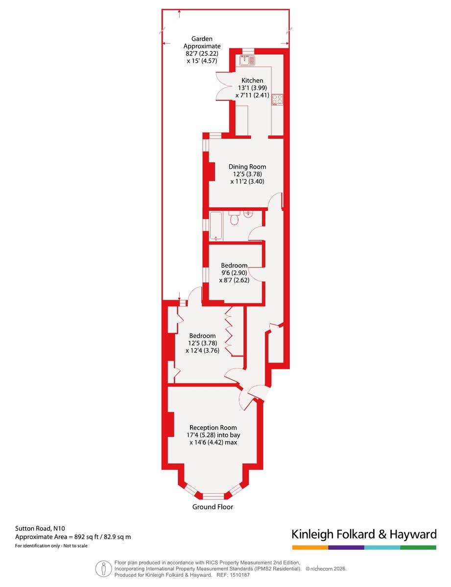 87A, Sutton Road, London floorplan