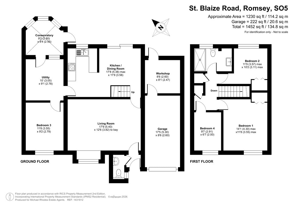 47, St. Blaize Road, Hampshire floorplan