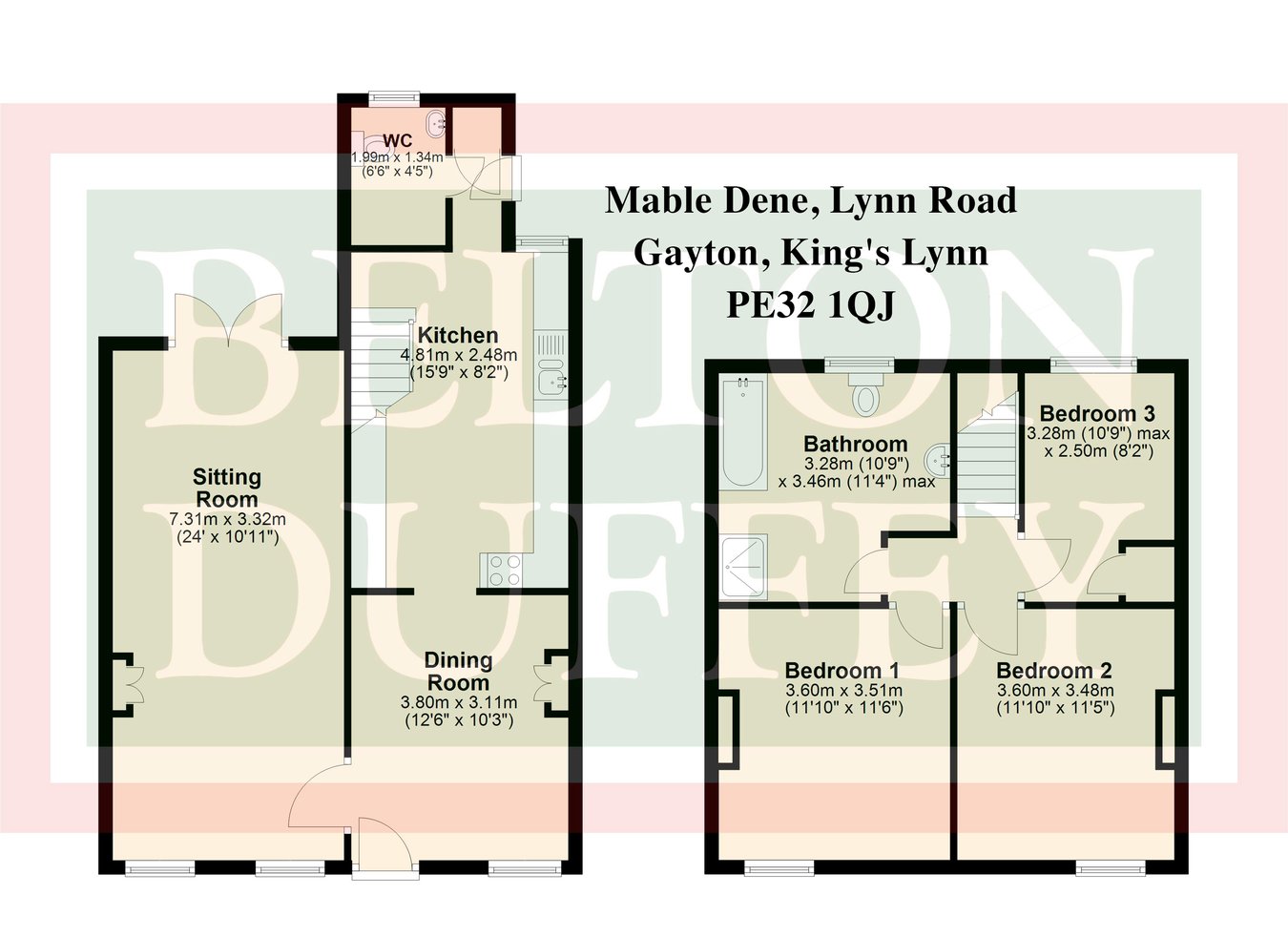 Mable Dene, Lynn Road, King's Lynn floorplan