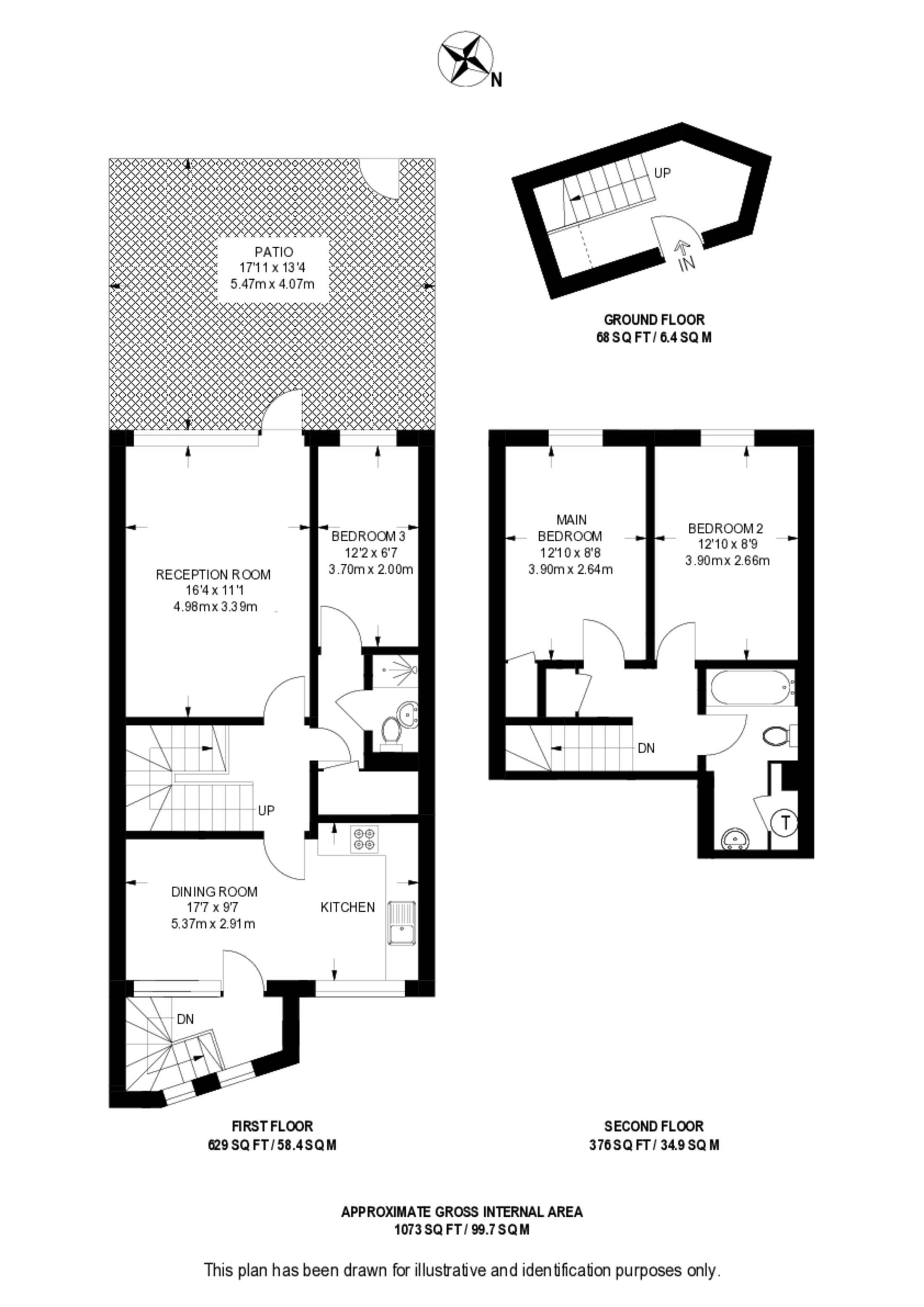 Burrow House, Stockwell Park Road SW9, Stockwell floorplan