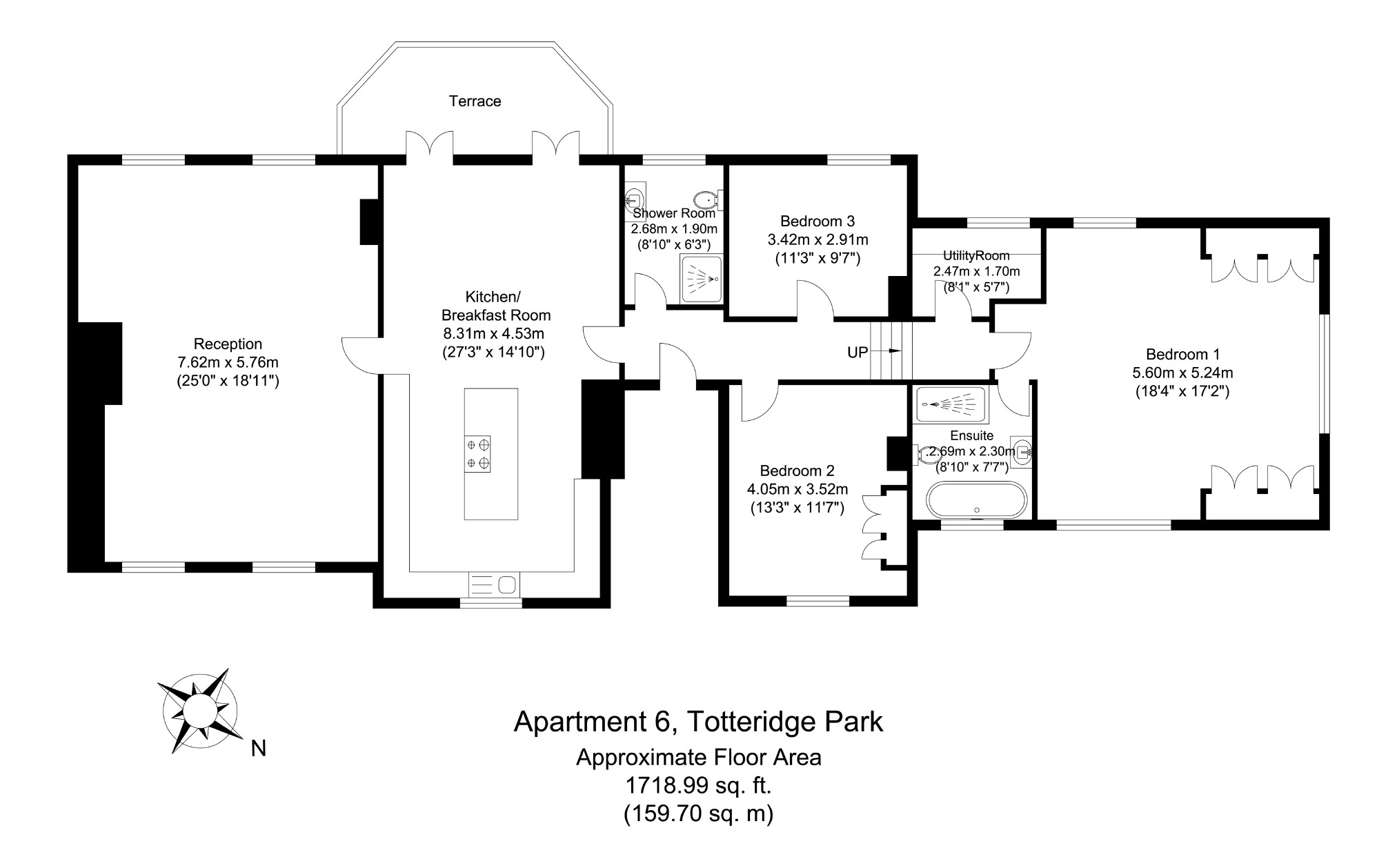 3 Bedrooms Flat for sale in Totteridge Common, London N20