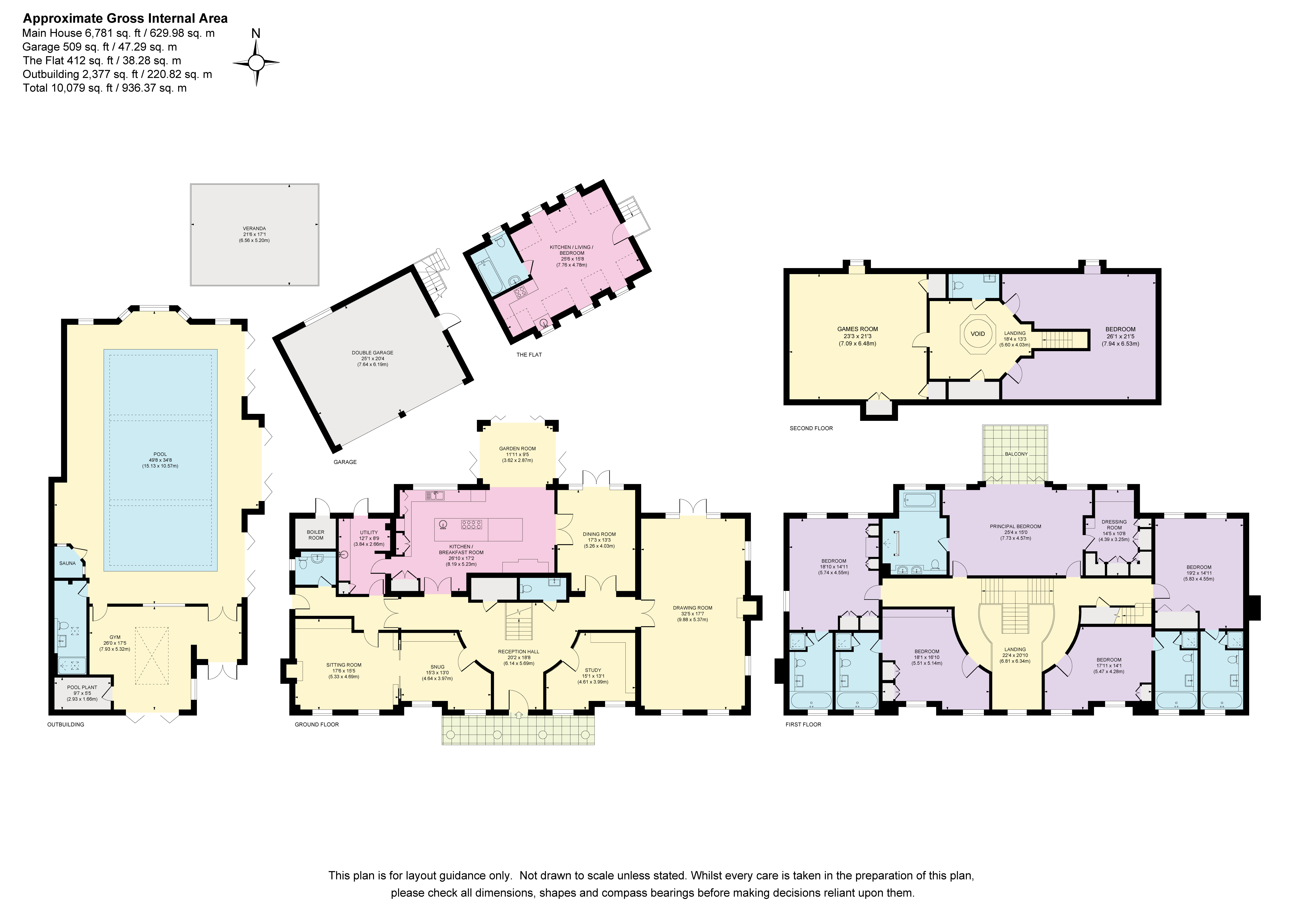 1, Burwood Park, Walton-on-Thames floorplan