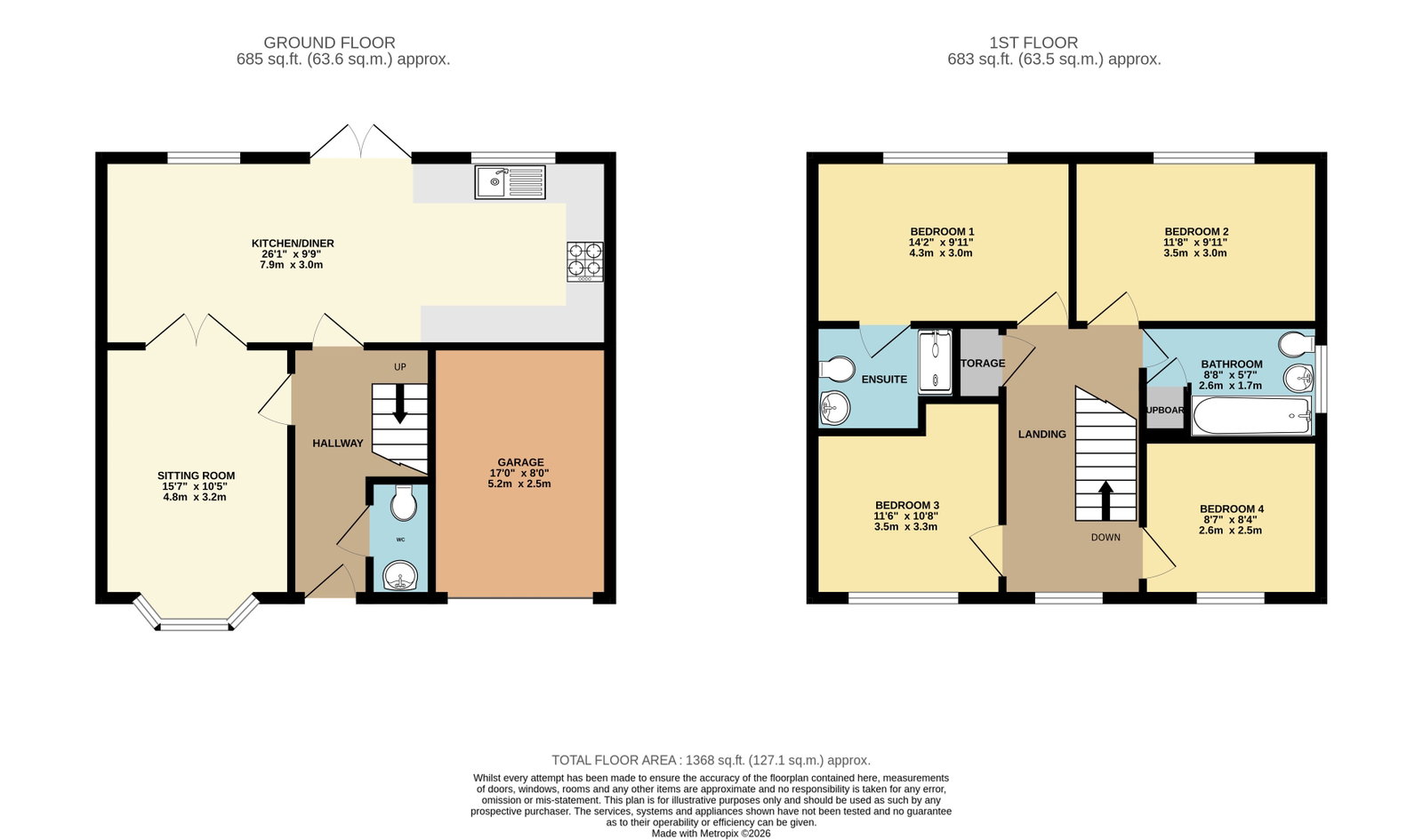 3, Coperland Crescent, Market Weighton floorplan