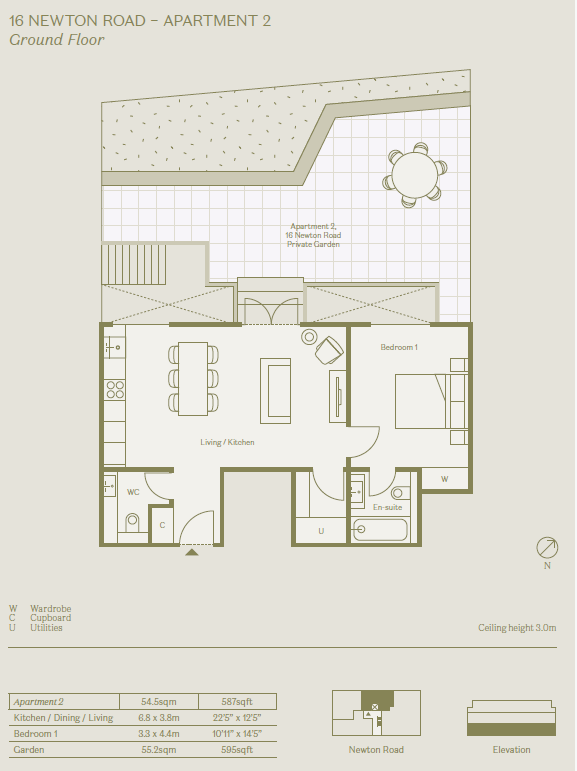 Flat 2 Newton Road, London, W2 floorplan
