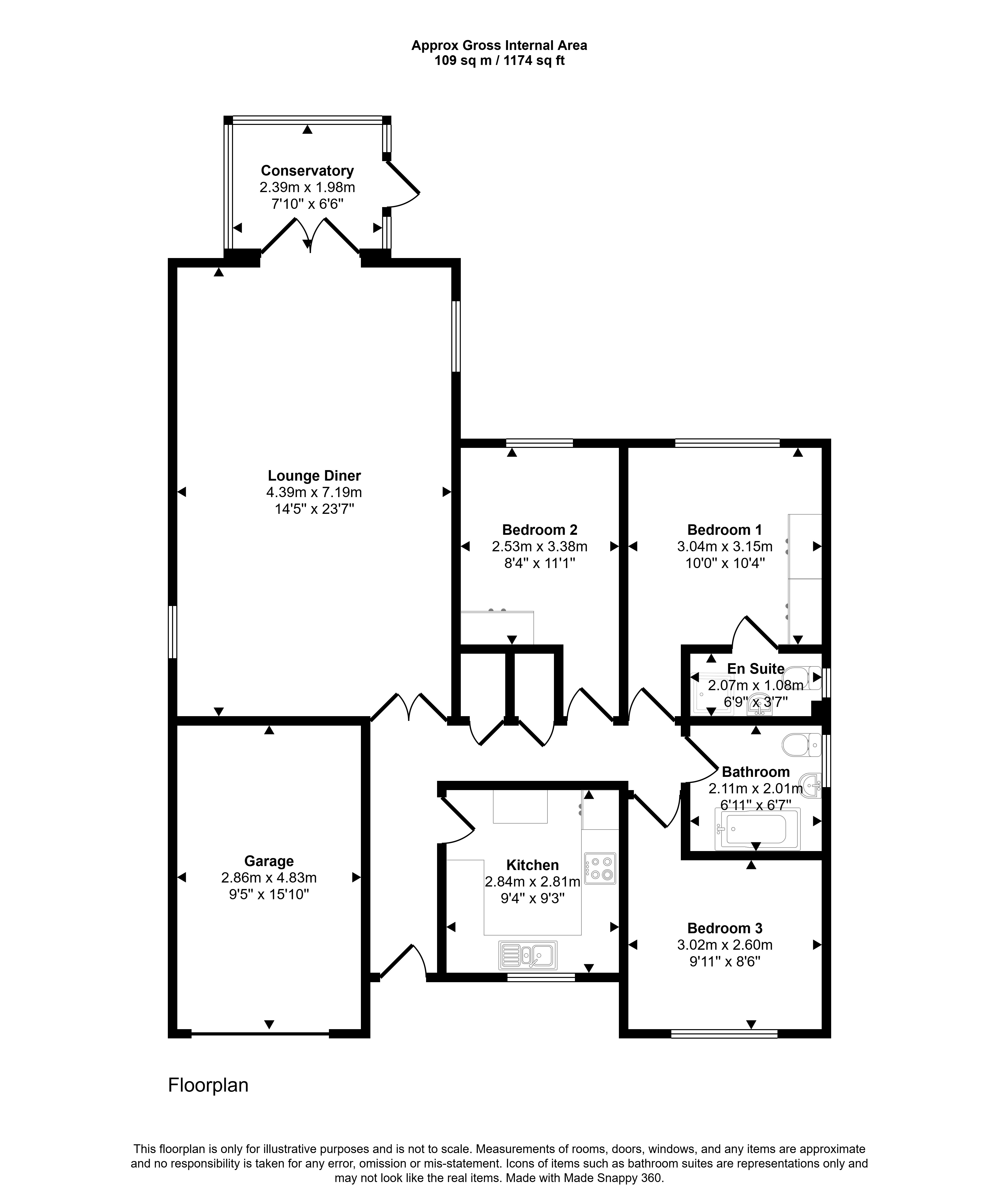 6, Mant Close, Littlehampton floorplan