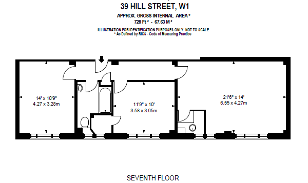 2 Bedrooms Flat to rent in Hill Street, London W1J